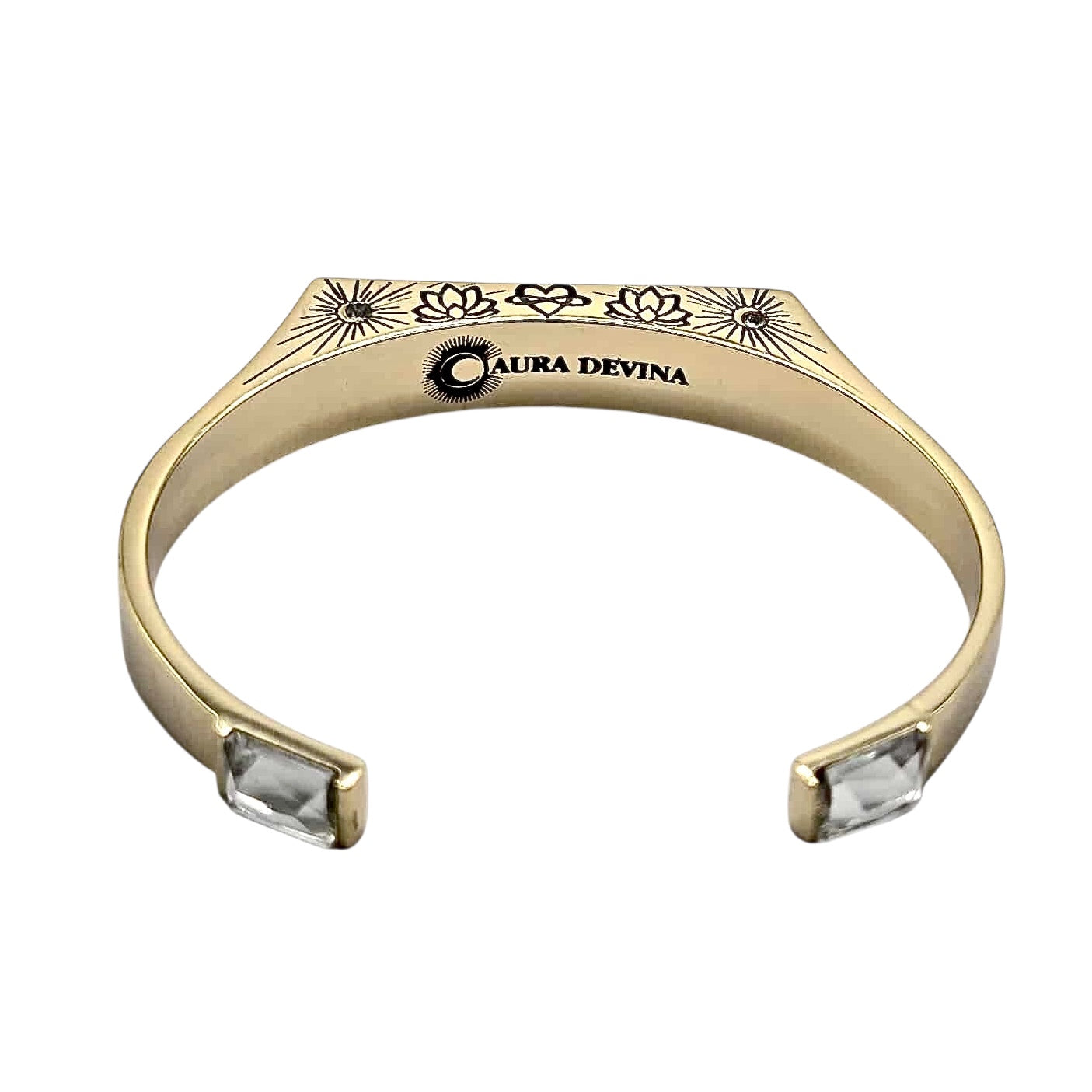 "I Am Powerful, I Am Confident, I Am Enough" - The Manifest Cuff Bracelet - Gold