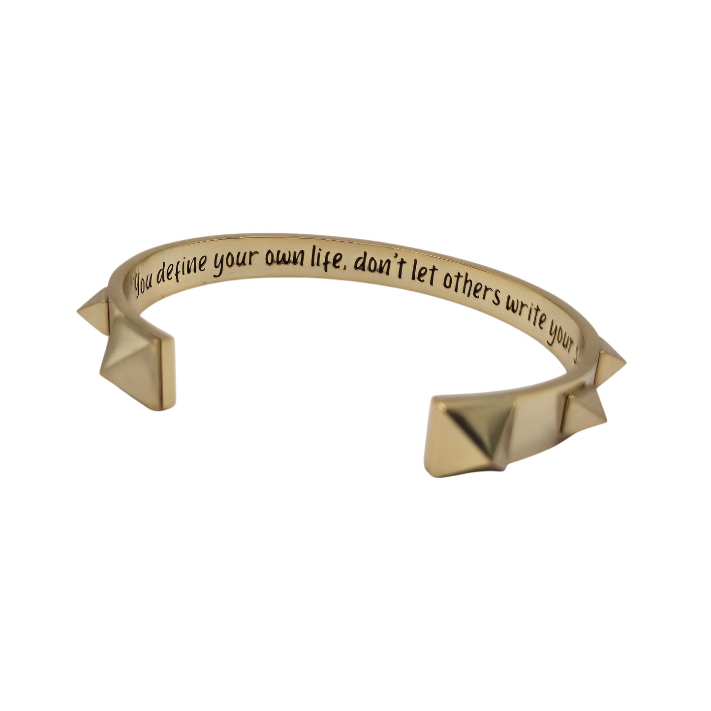 “You define your own life; don’t let others write your script.” The Aspiration Bracelet - Gold