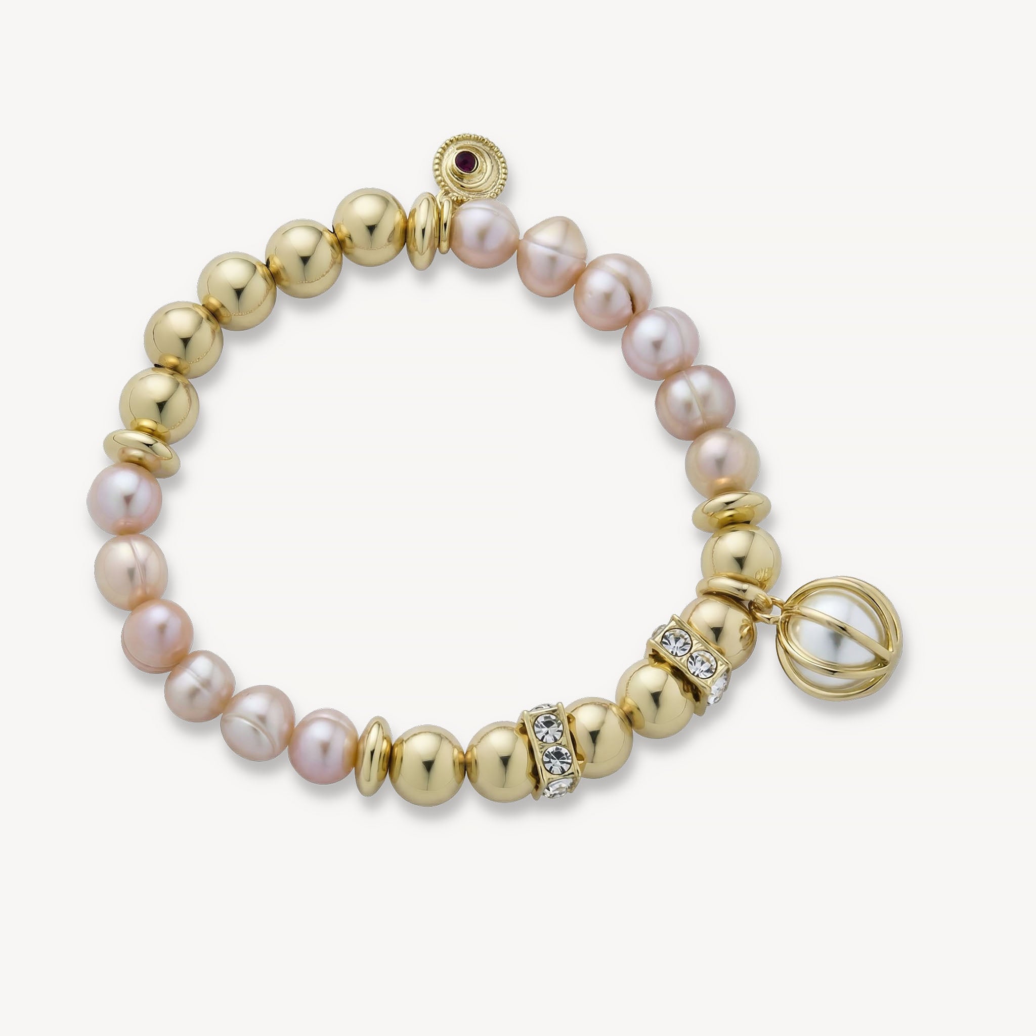 The Valentina Bracelet Freshwater Pearl<br>14k Gold-Plated