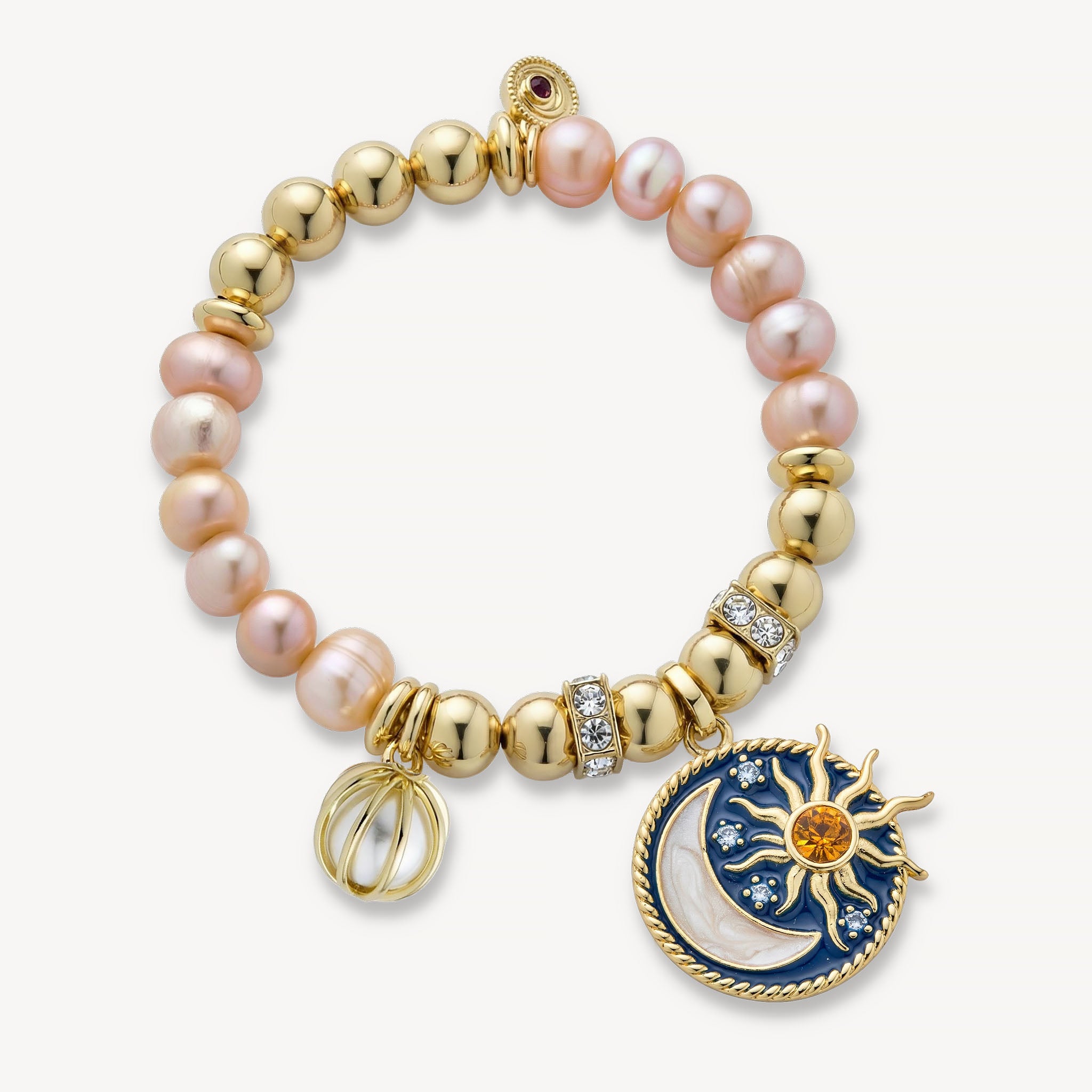 The Valentina Bracelet Freshwater Pearl<br>14k Gold-Plated