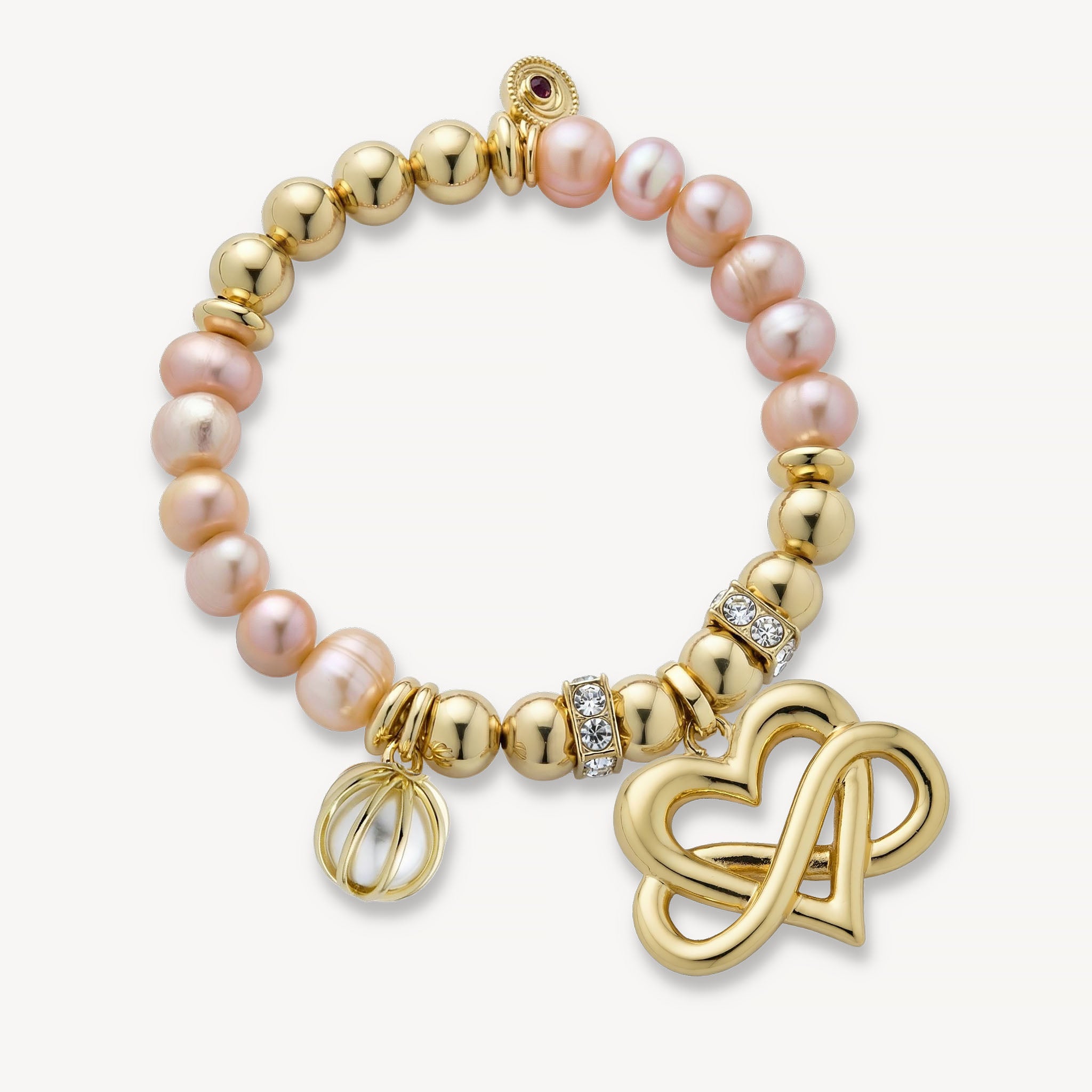 The Valentina Bracelet Freshwater Pearl<br>14k Gold-Plated