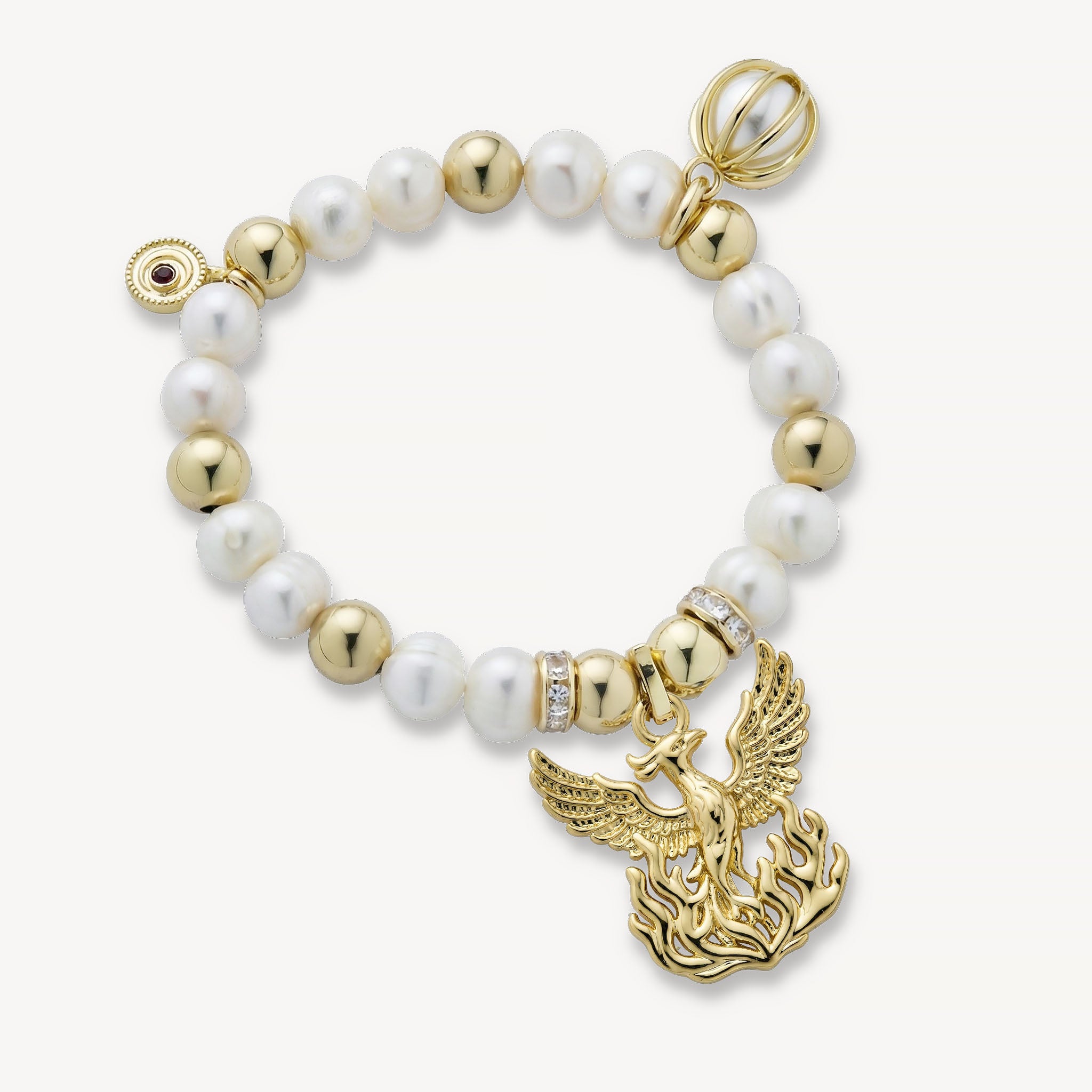 The Monique Bracelet Freshwater Pearl<br>14k Gold-Plated