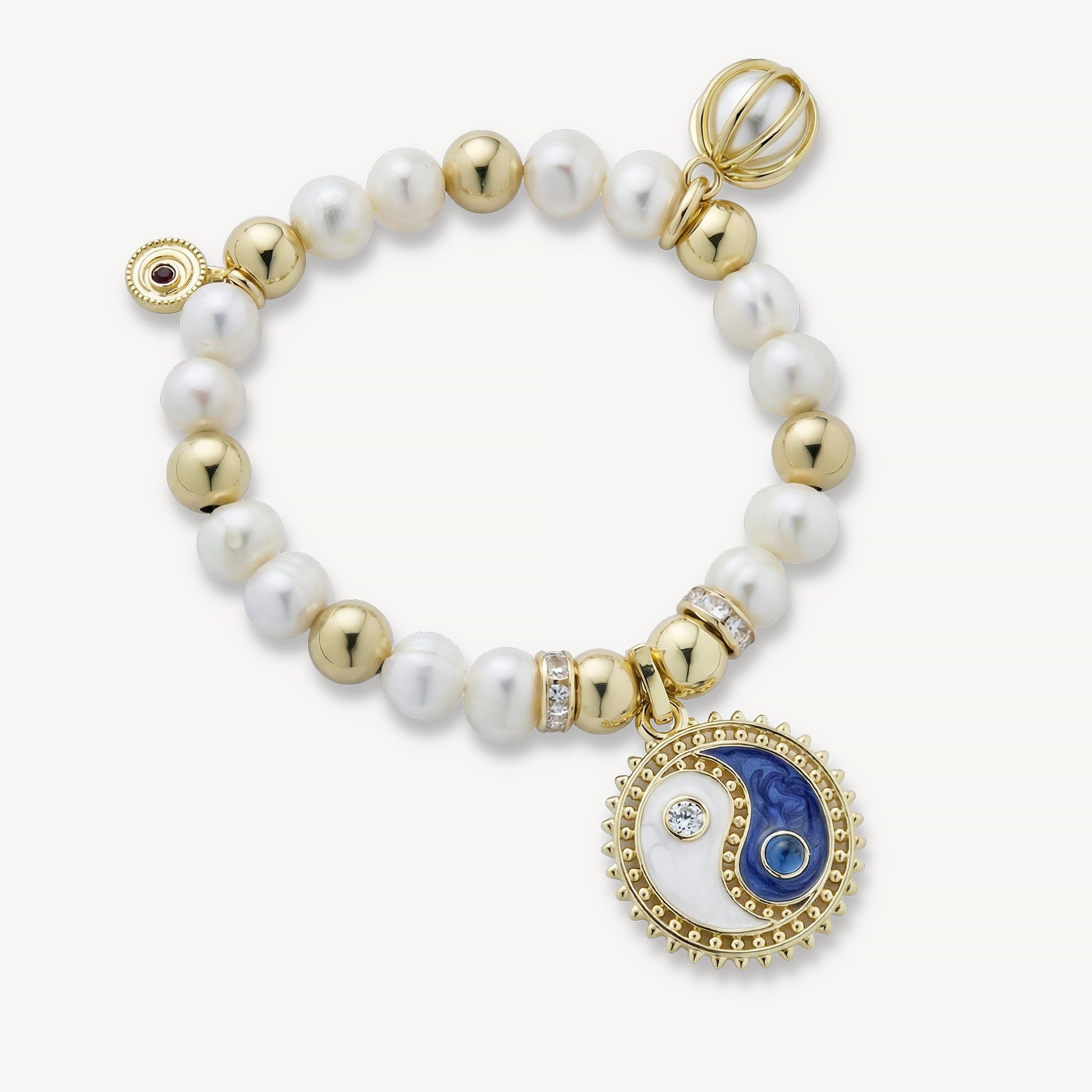The Monique Bracelet Freshwater Pearl<br>14k Gold-Plated