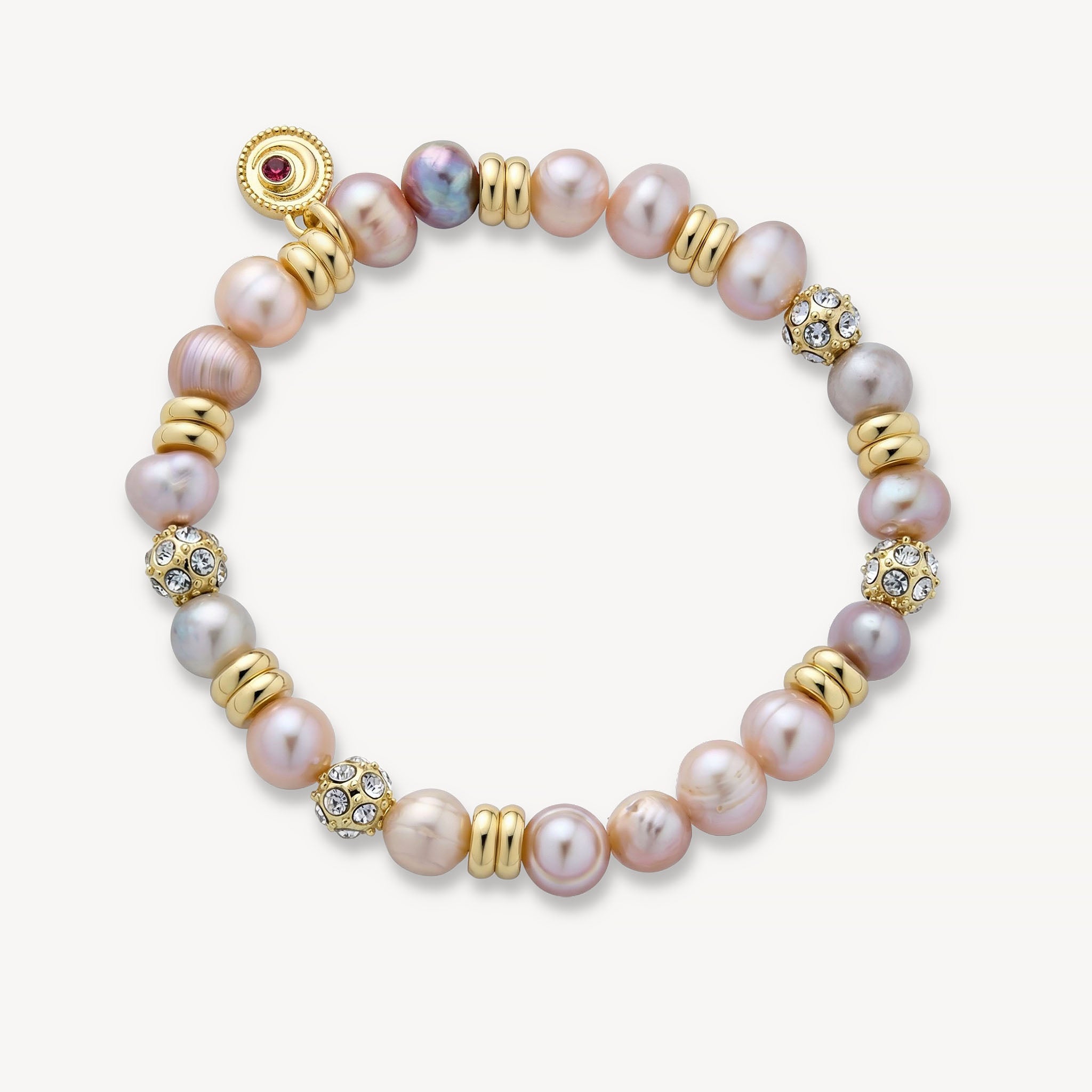 The Amelia Bracelet Freshwater Pearl<br>14k Gold-Plated
