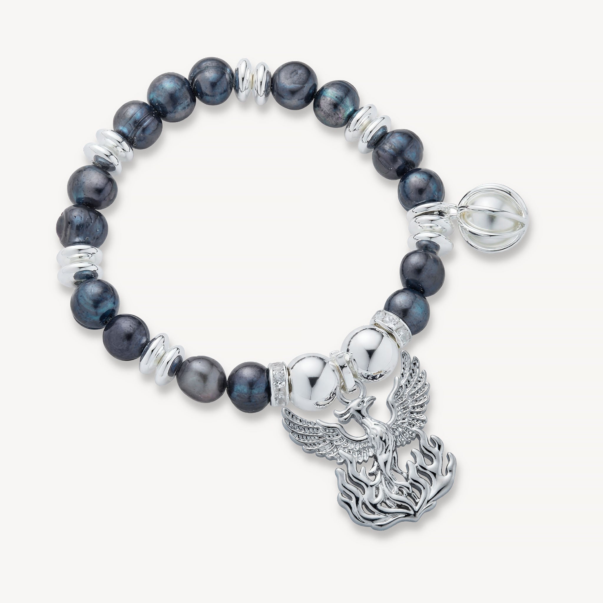 The Naomi Bracelet Freshwater Pearl<br>Sterling Silver Plated