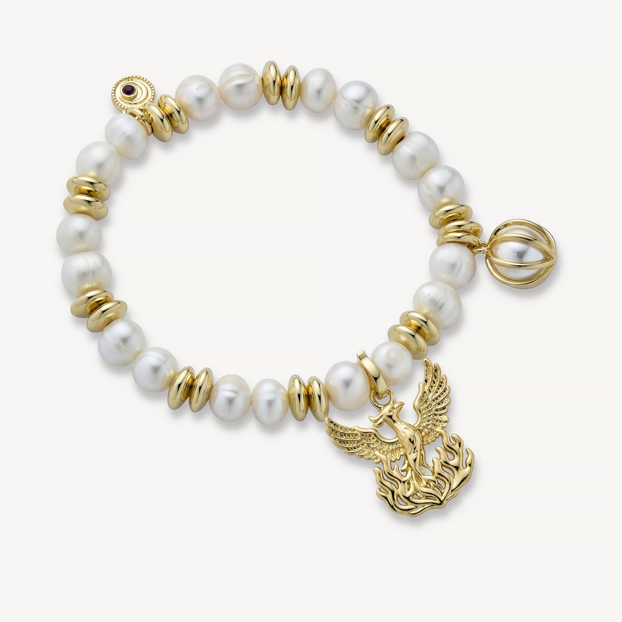 The Celeste Bracelet Freshwater Pearl<br>14k Gold-Plated