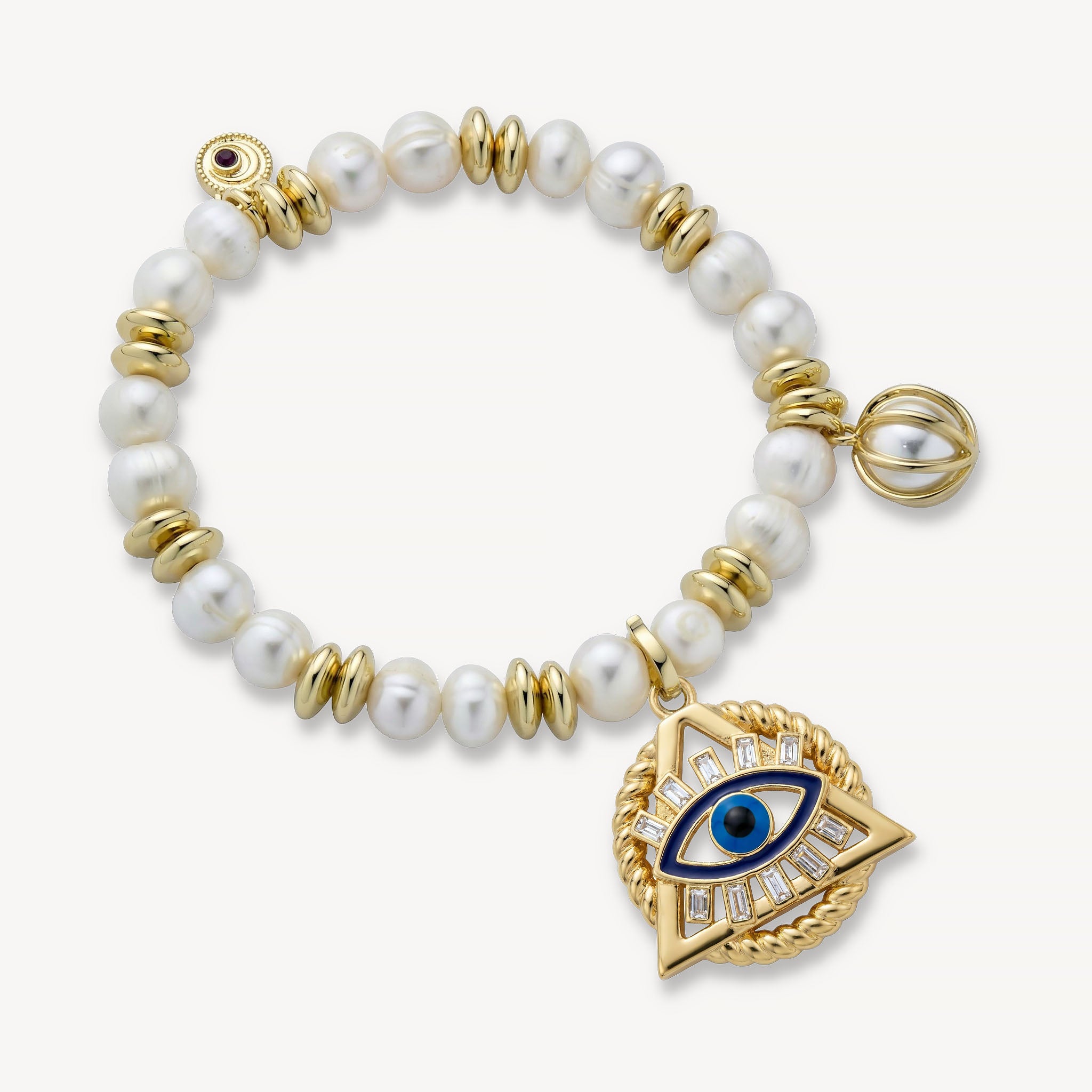 The Celeste Bracelet Freshwater Pearl<br>14k Gold-Plated