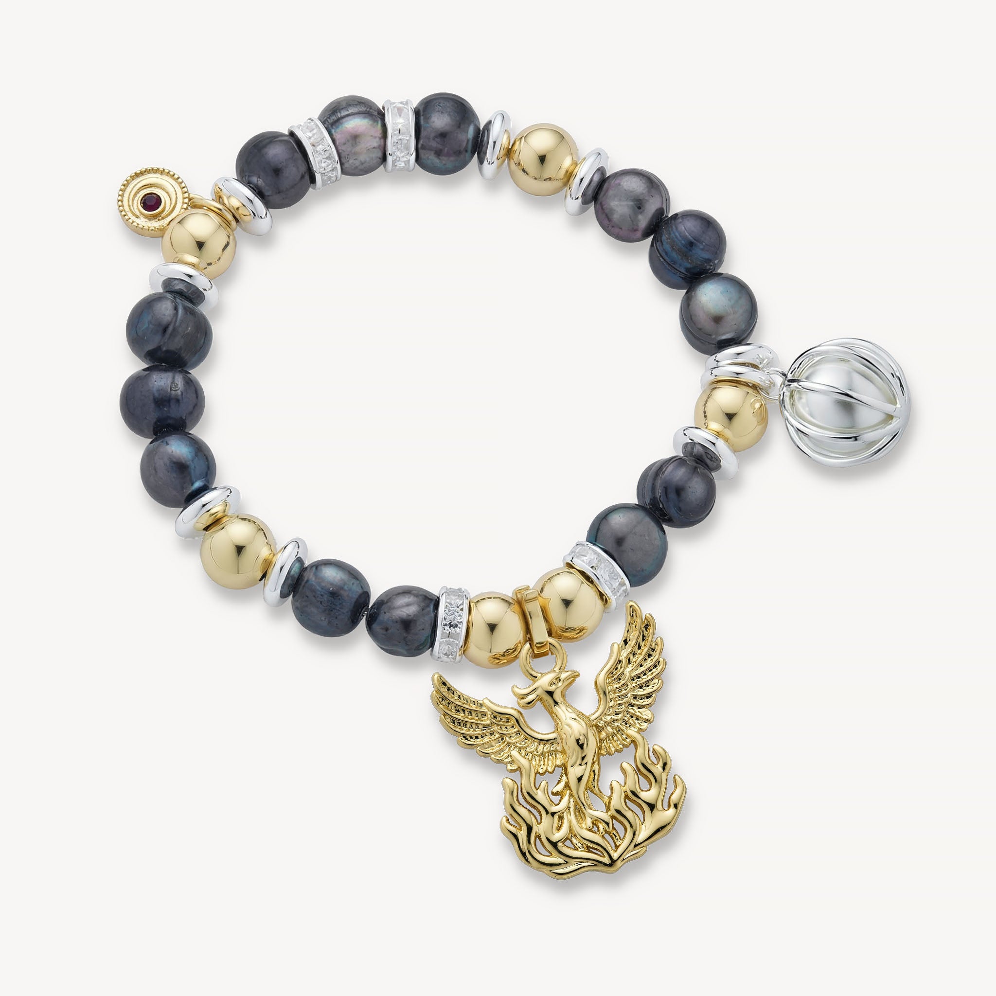 The Jules Bracelet <br> Freshwater Pearl<br>Mixed Metals