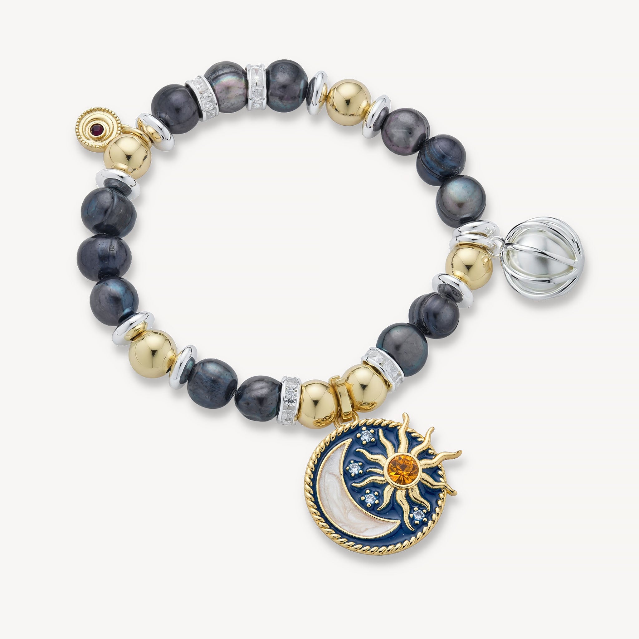 The Jules Bracelet <br> Freshwater Pearl<br>Mixed Metals