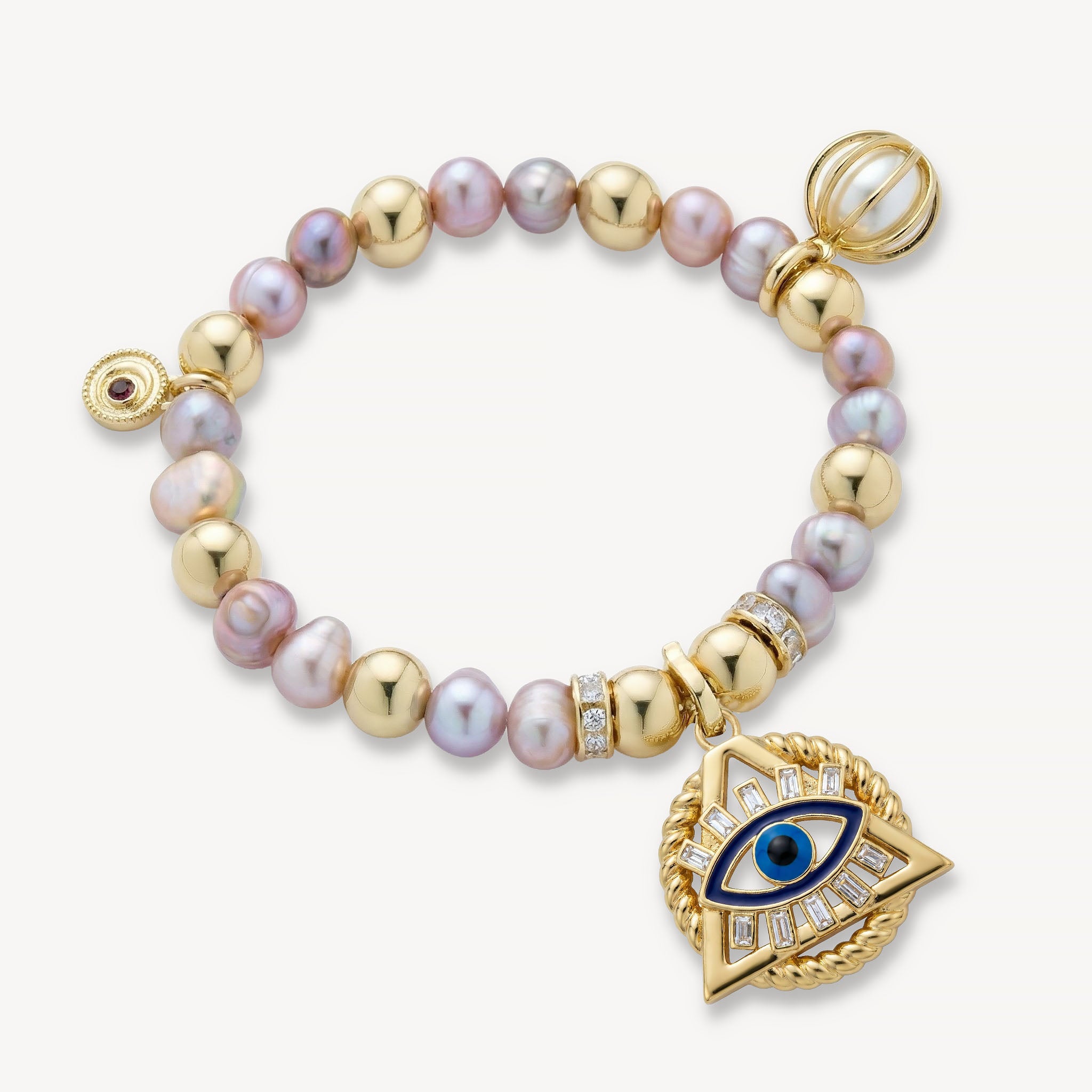 The Aurora Bracelet Freshwater Pearl<br>14k Gold-Plated
