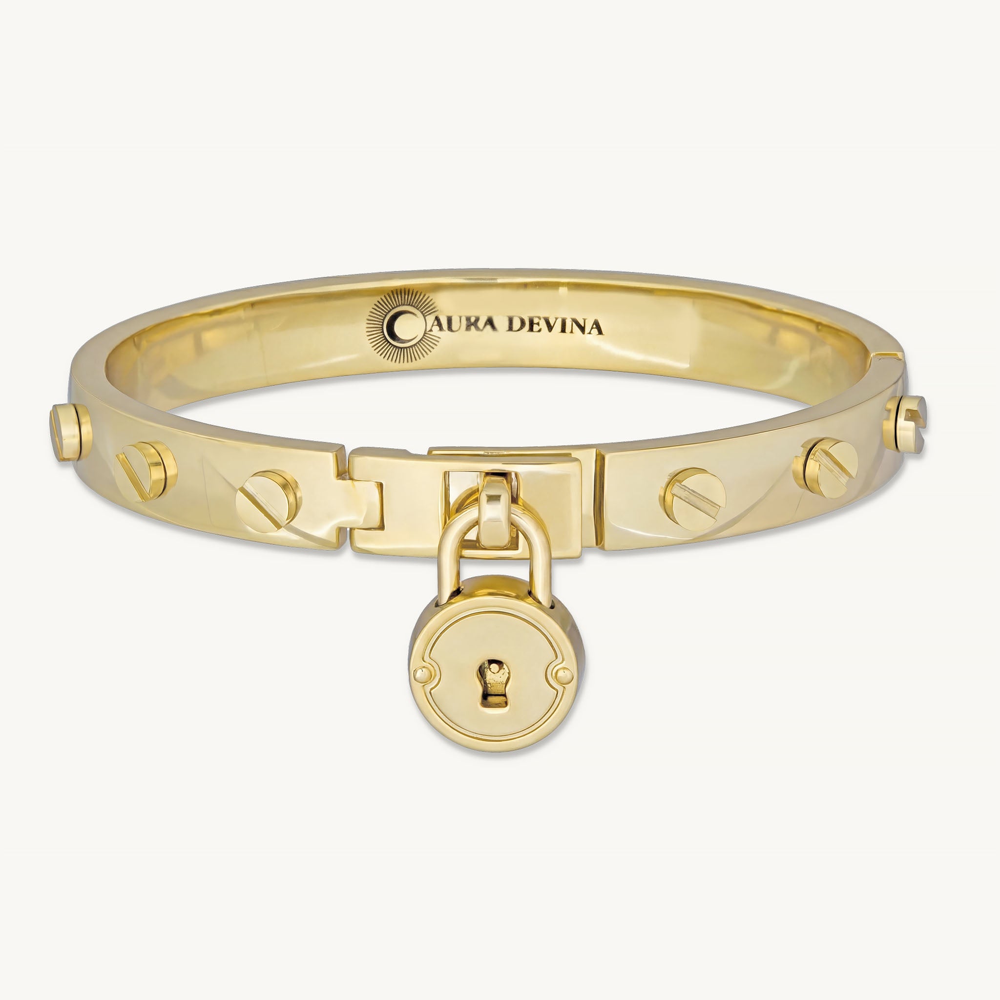 The Heart Keeper Bracelet <br>14k Gold Plated<br>(Every challenge is a lock)