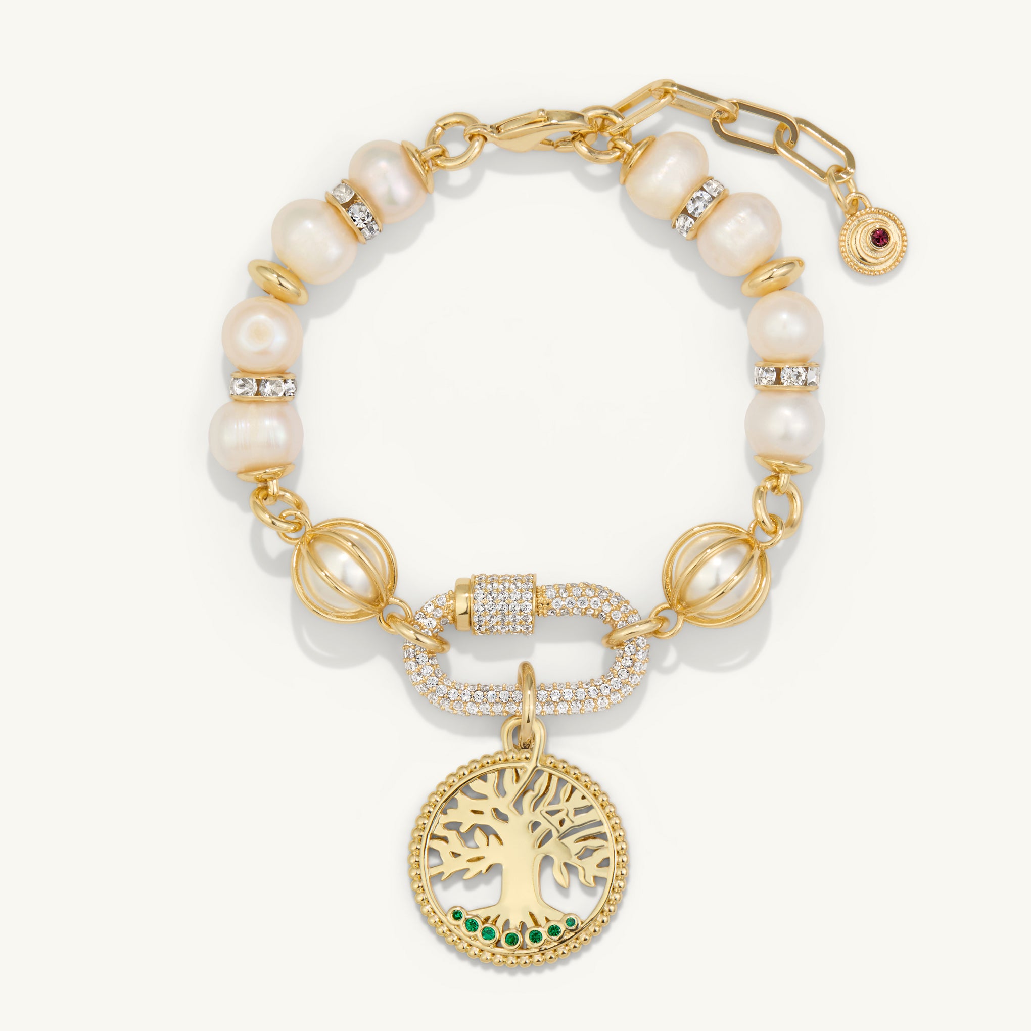 Lacey Freshwater Pearl Charm Bracelet