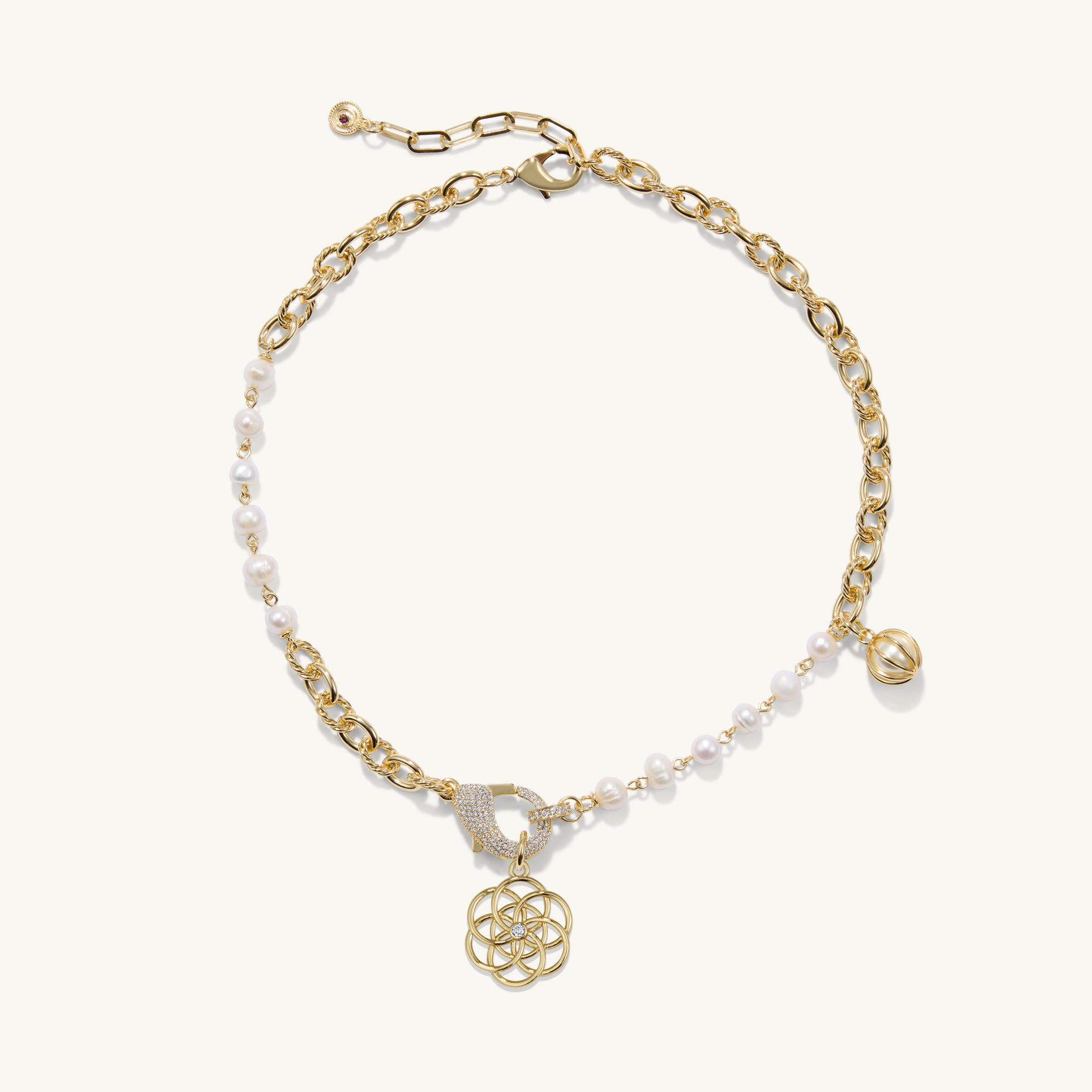 Chloe Freshwater Pearl Charm Necklace