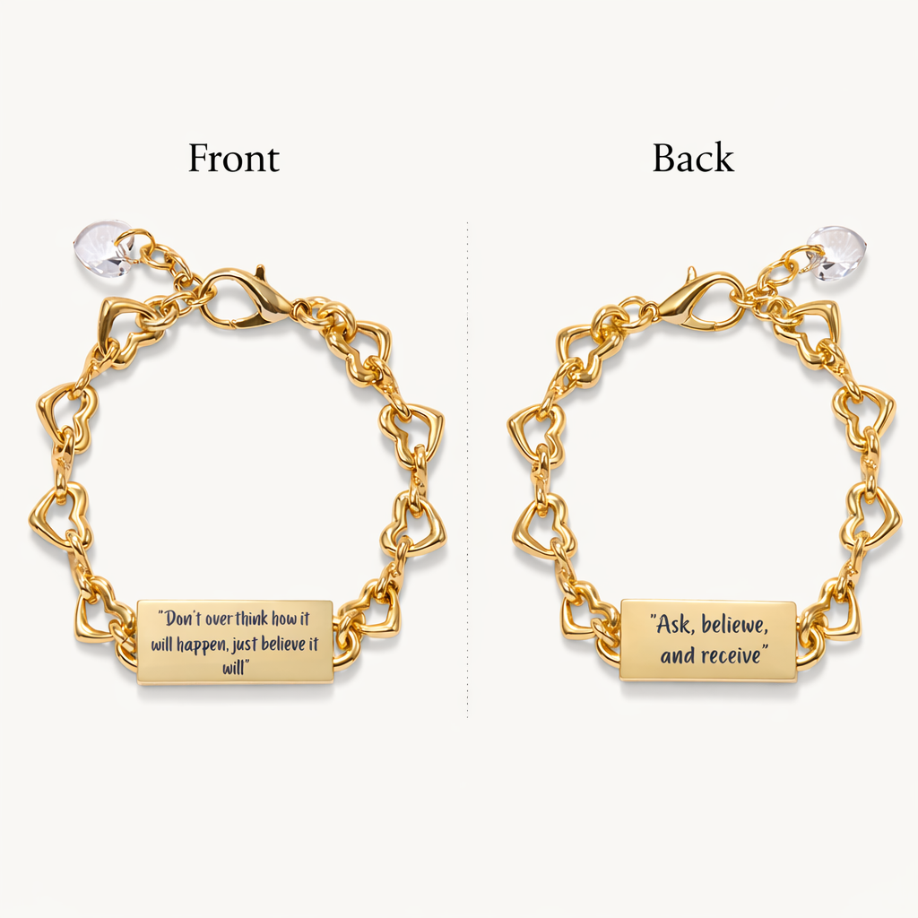 Infinite Heart Bracelet <br> <em>Believe & Receive</em>