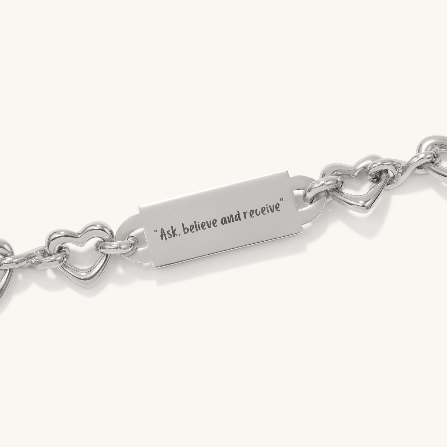 “Don’t overthink how it will happen. Just believe it will.” The Infinite Heart Bracelet - Silver