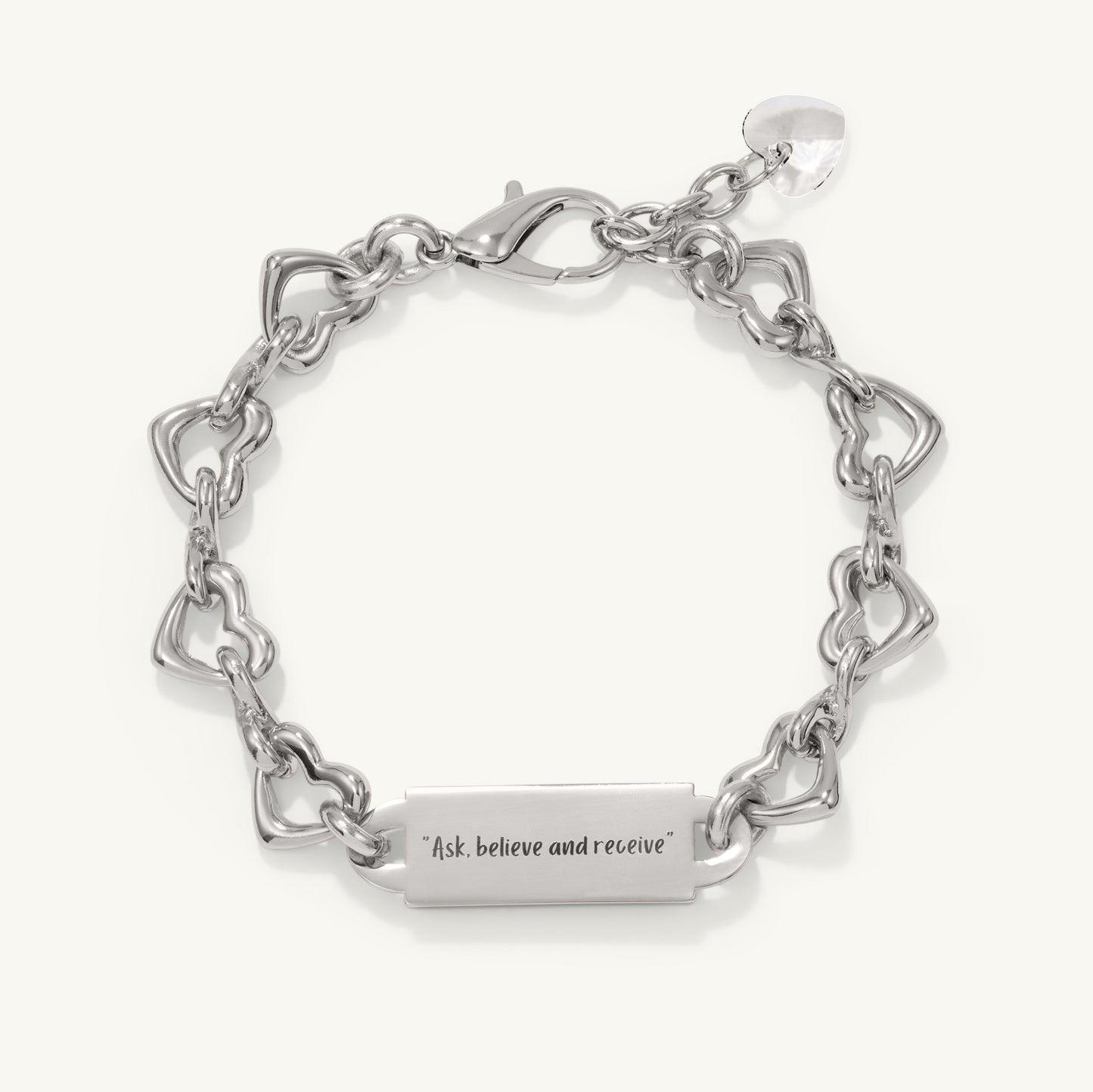 “Don’t overthink how it will happen. Just believe it will.” The Infinite Heart Bracelet - Silver