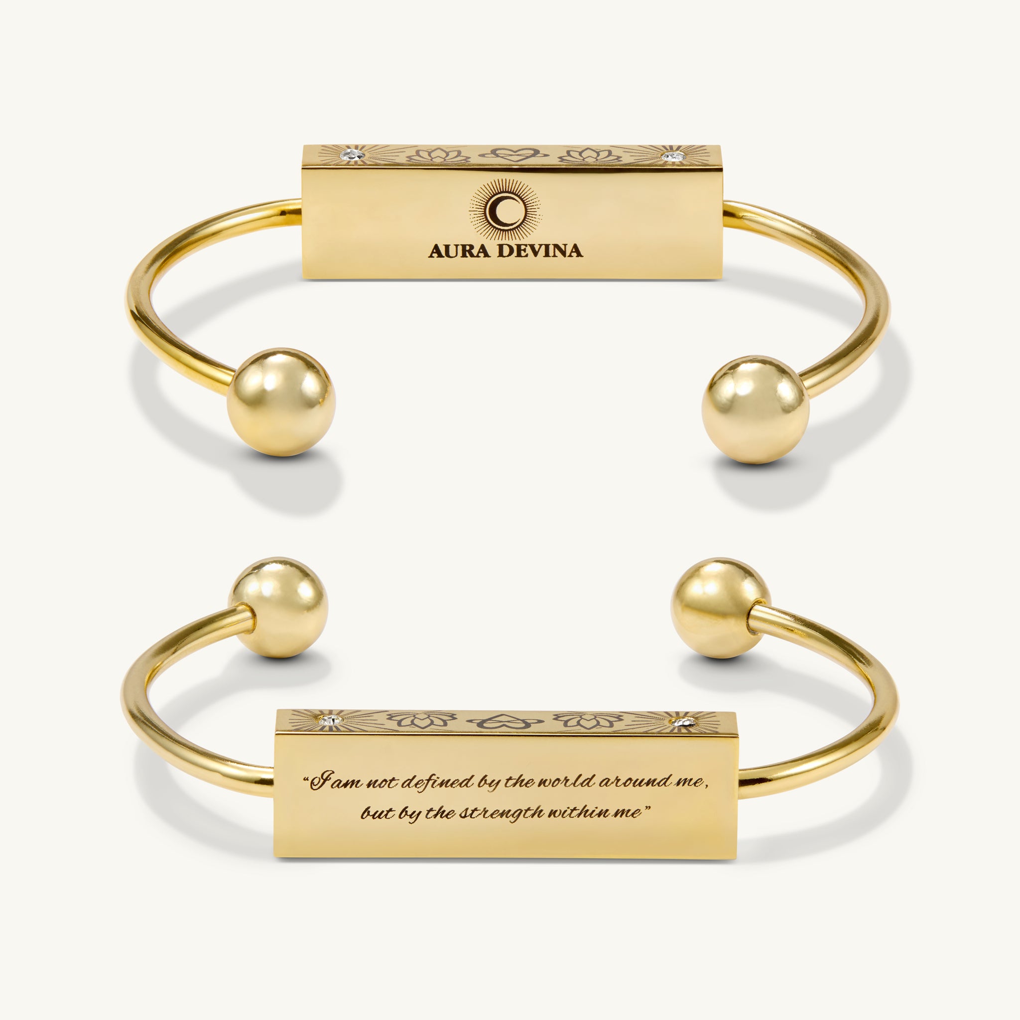 Harmony Bracelet – Gold (Strength Within)