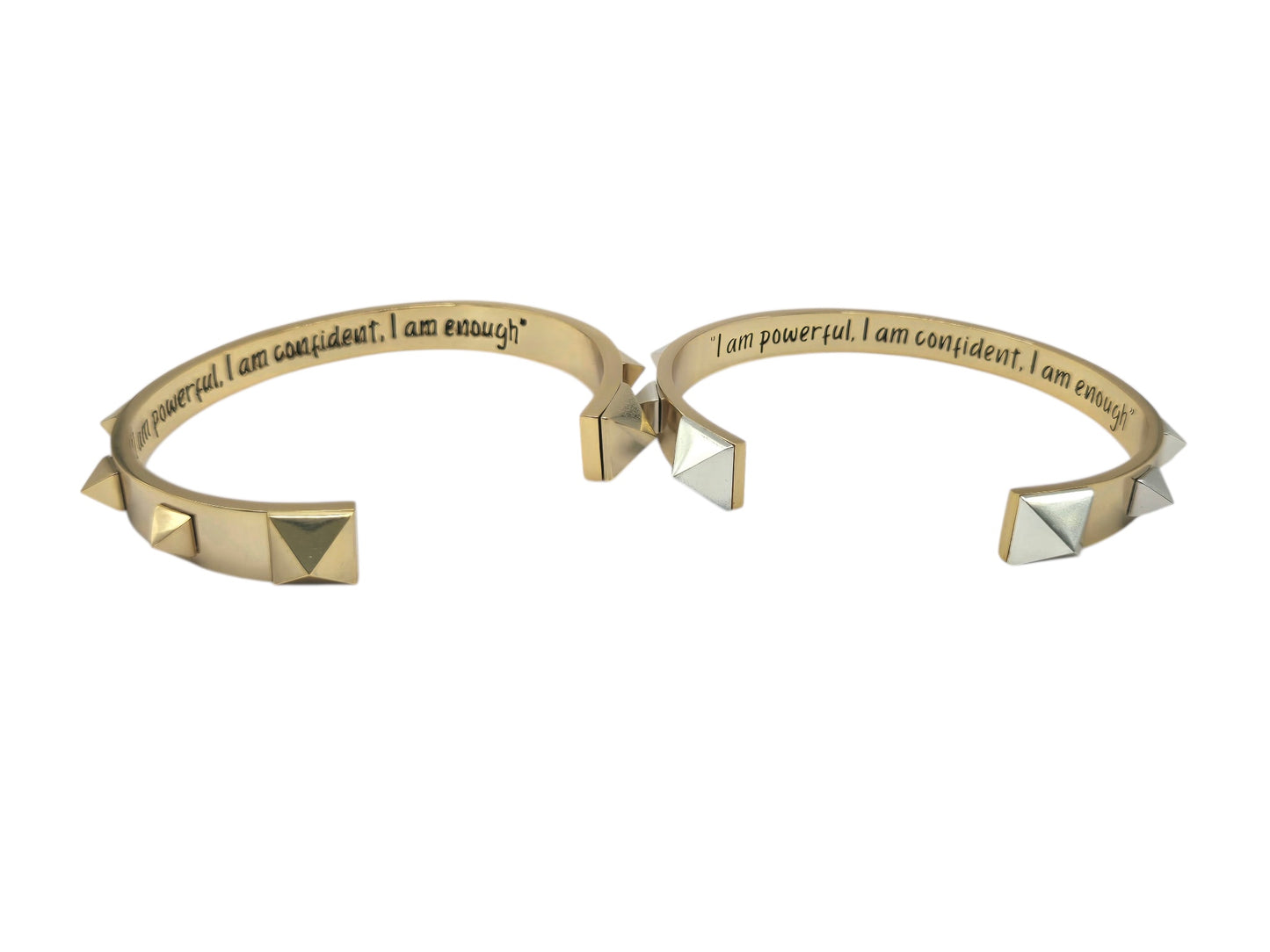 "I am powerful. I am confident. I am enough.” - The Aspiration Bracelet - Gold