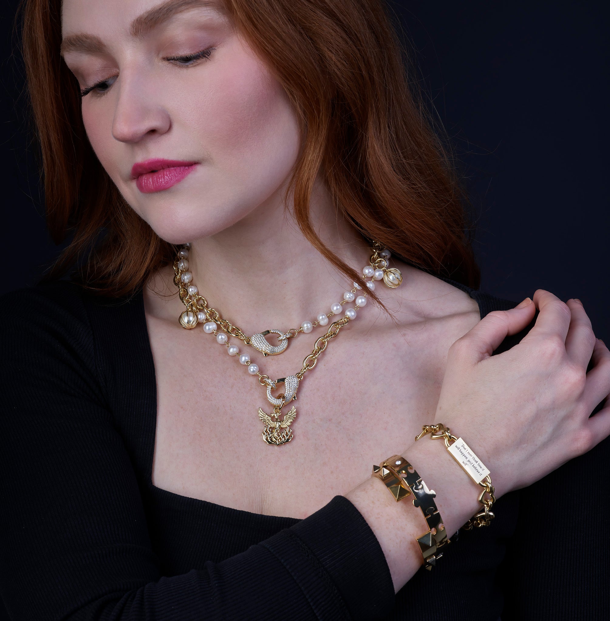 Infinite Heart Bracelet – Gold (I Am Enough)