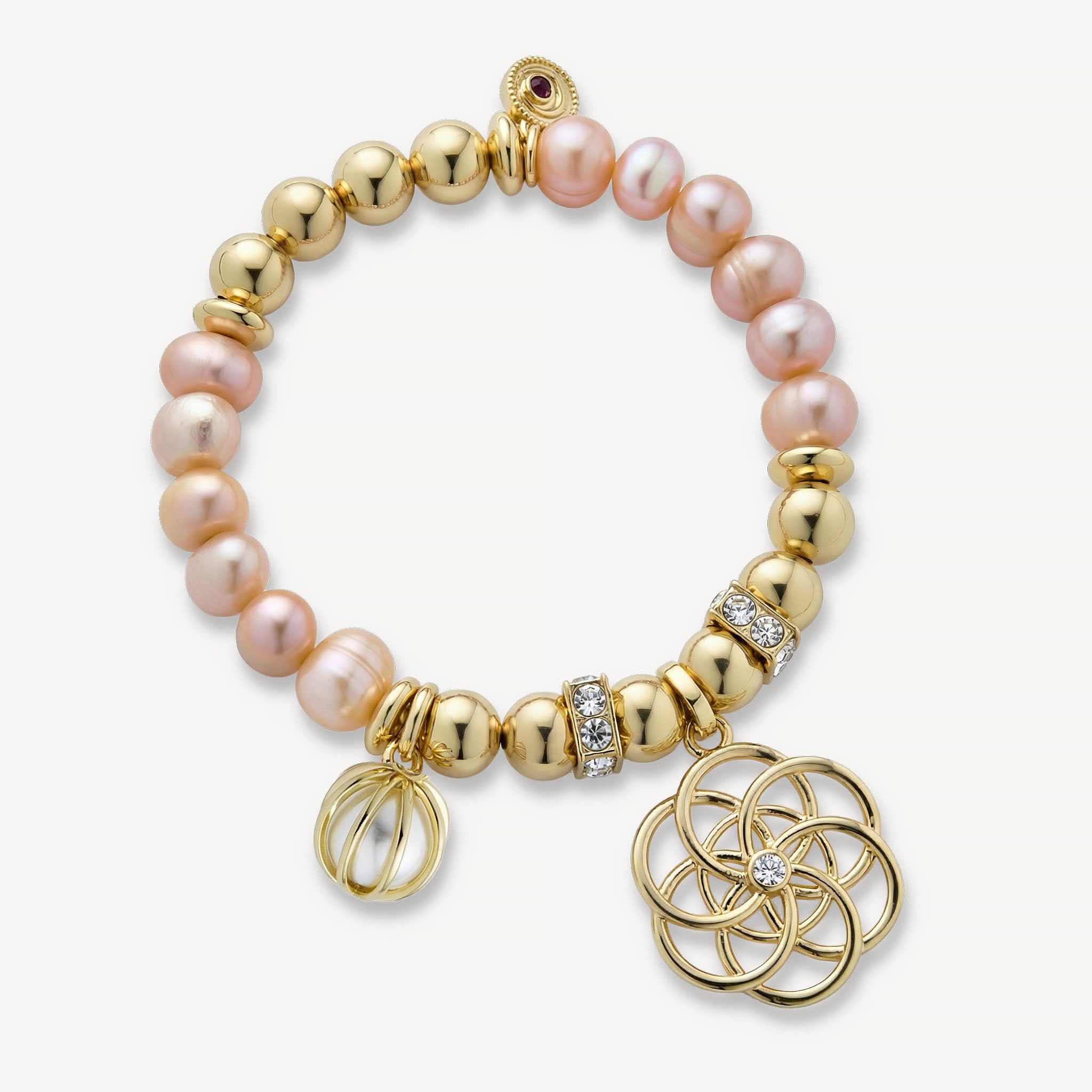 The Valentina Bracelet Freshwater Pearl<br>14k Gold-Plated