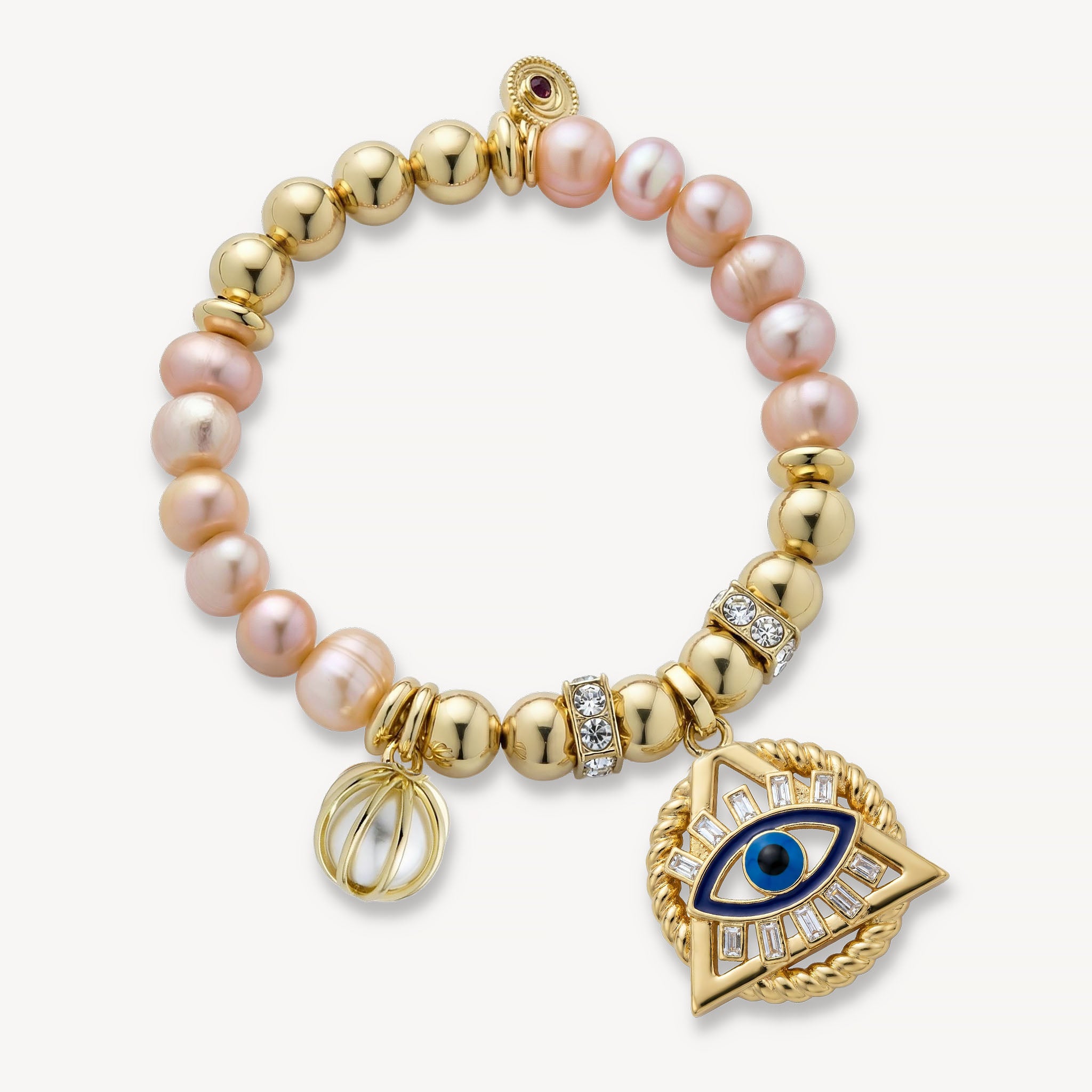 The Valentina Bracelet Freshwater Pearl<br>14k Gold-Plated