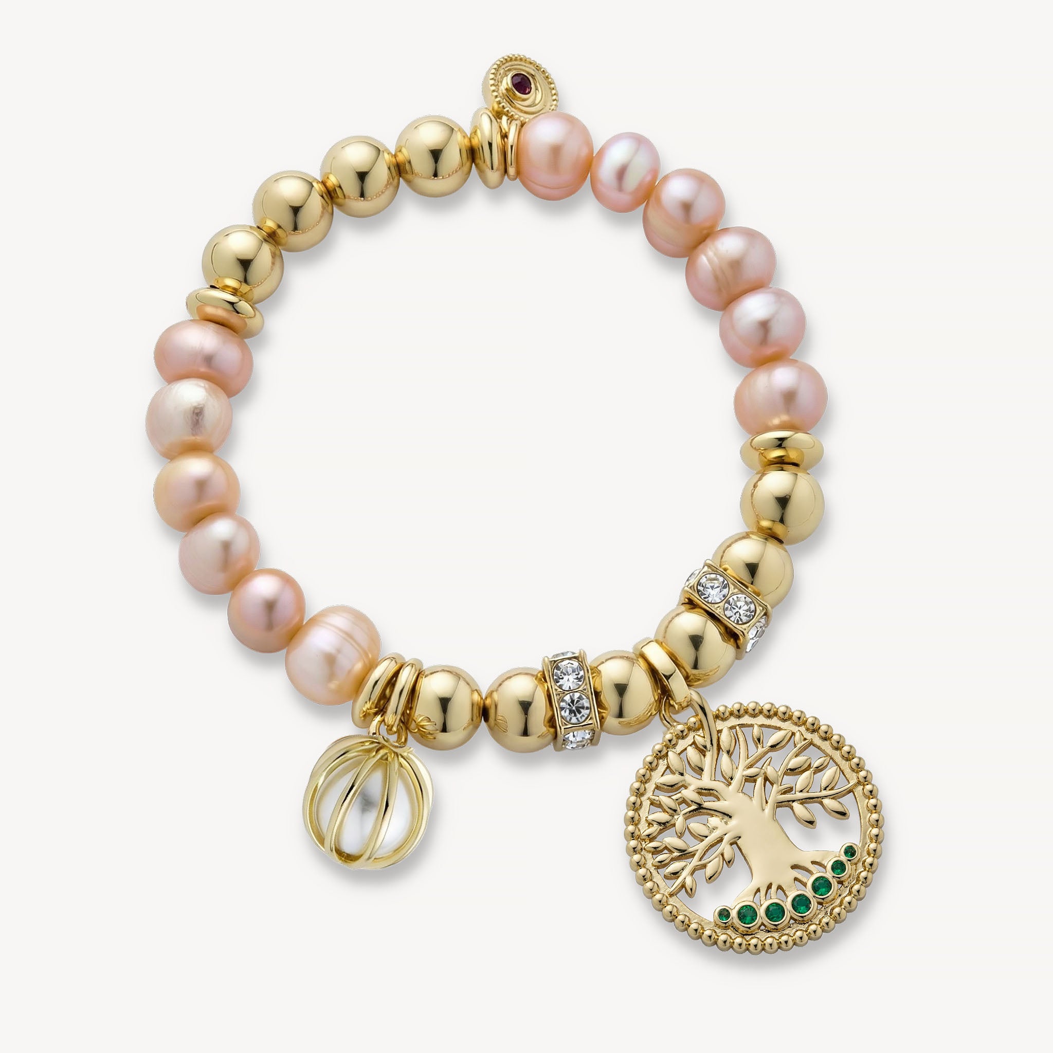 The Valentina Bracelet Freshwater Pearl<br>14k Gold-Plated