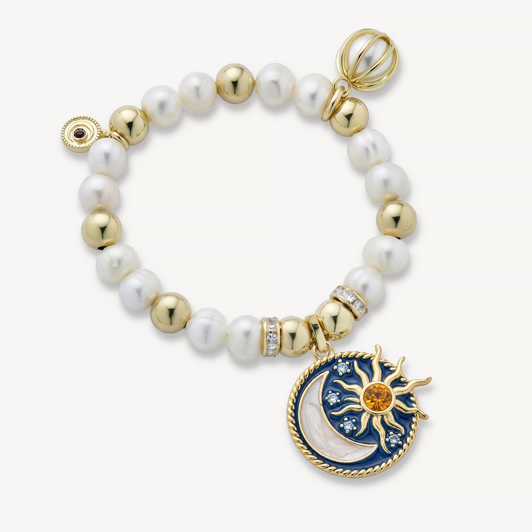 The Monique Bracelet Freshwater Pearl<br>14k Gold-Plated