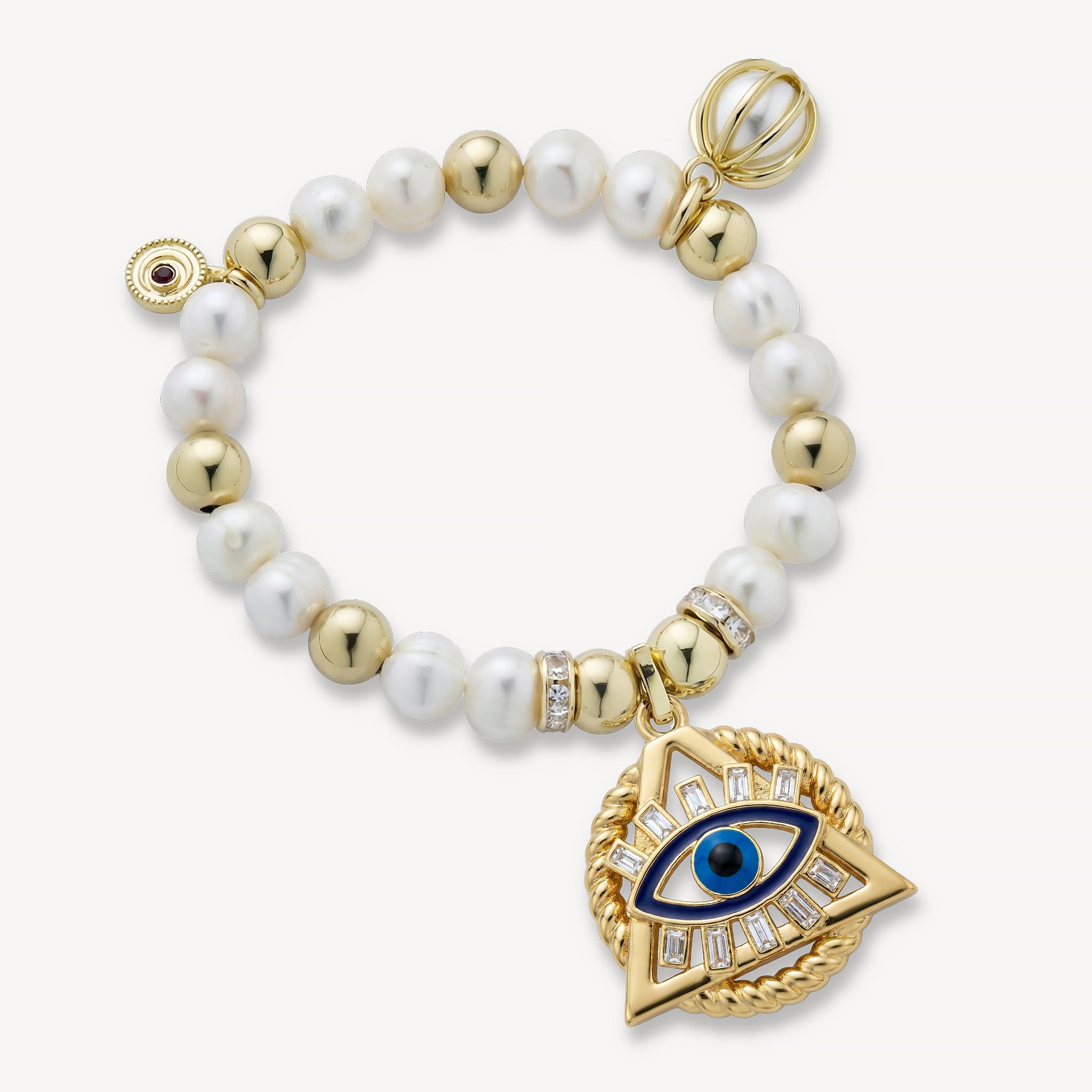 The Monique Bracelet Freshwater Pearl<br>14k Gold-Plated