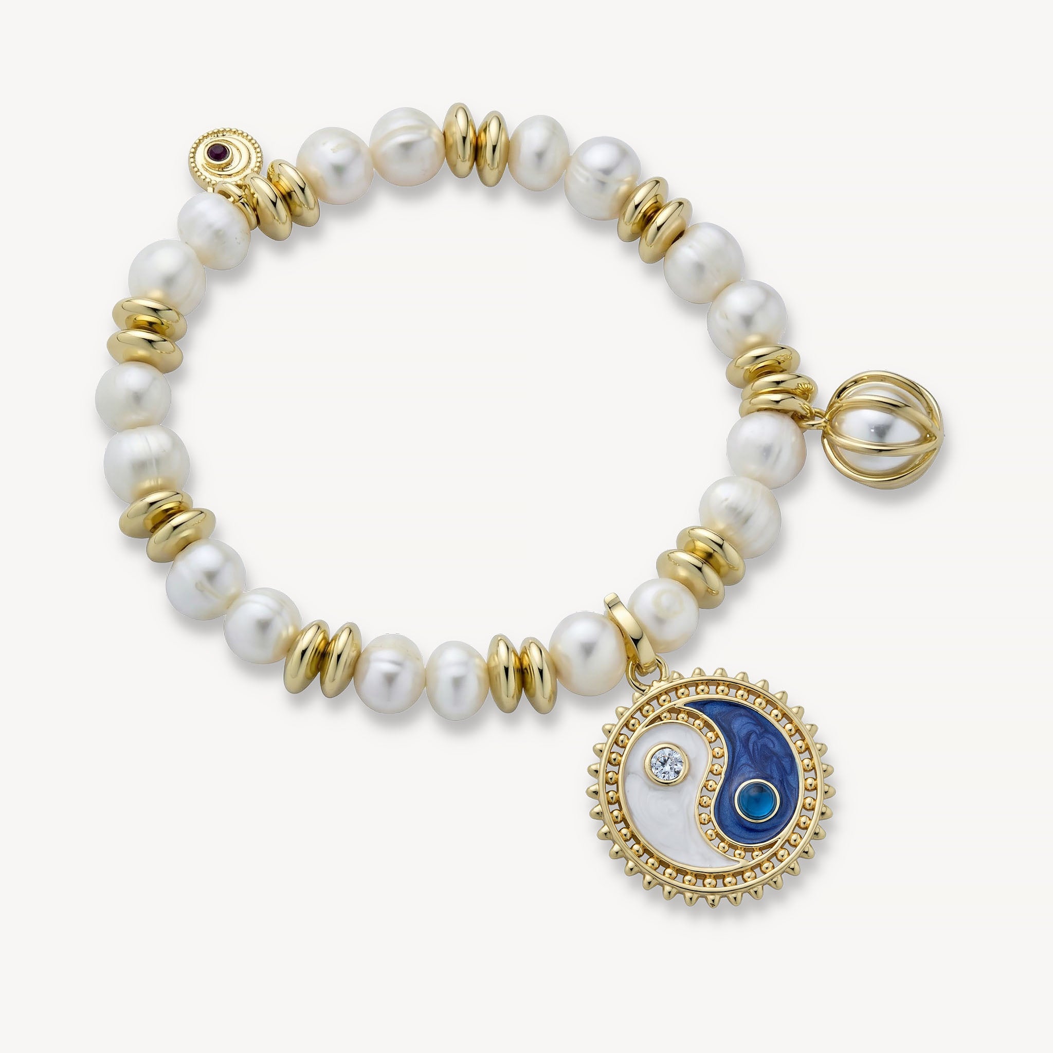 The Celeste Bracelet Freshwater Pearl<br>14k Gold-Plated