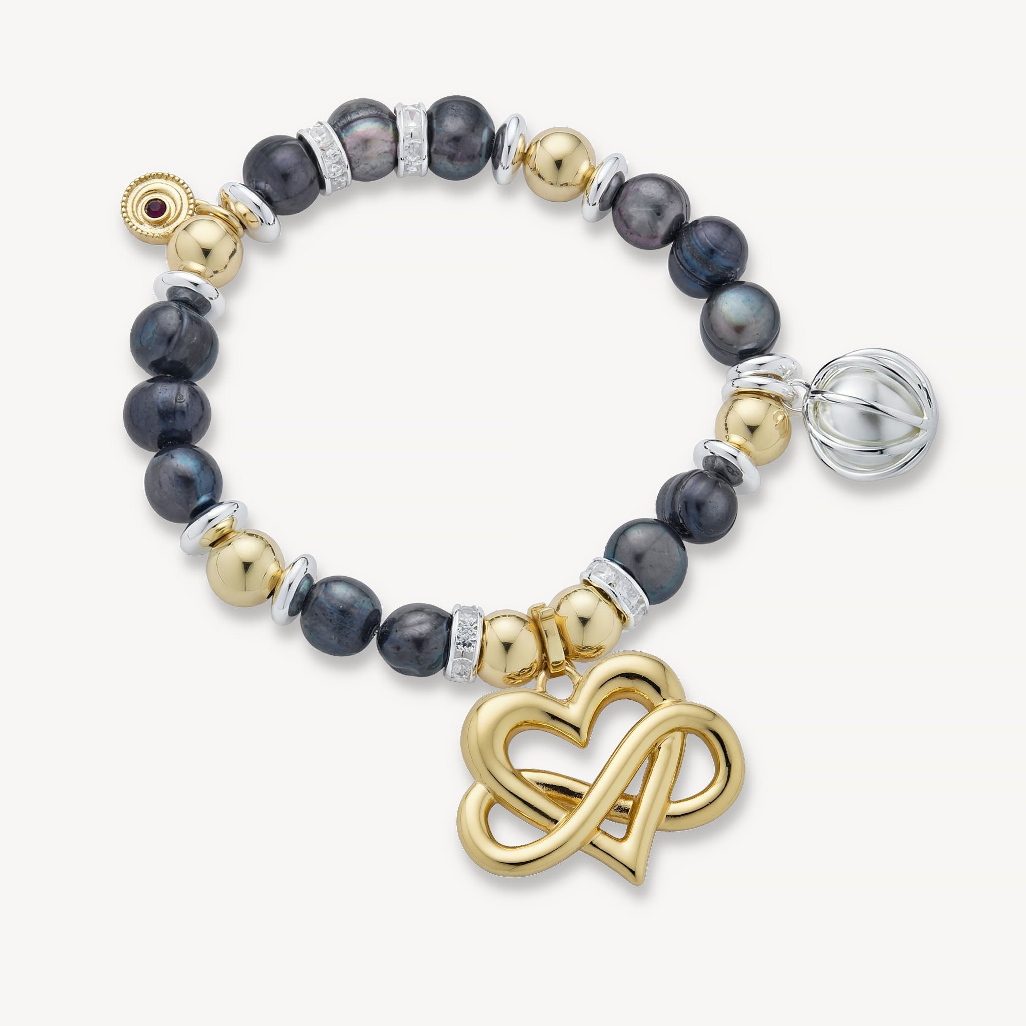 The Jules Bracelet <br> Freshwater Pearl<br>Mixed Metals