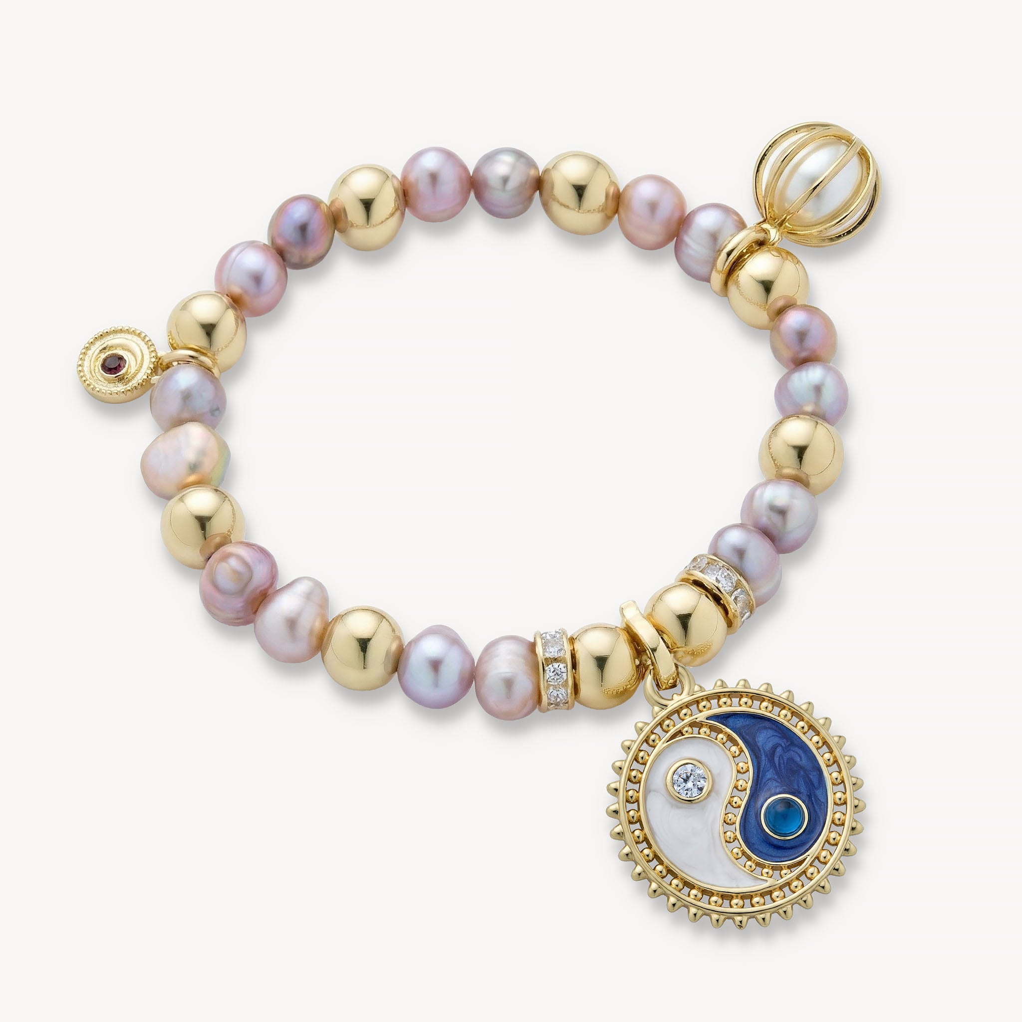 The Aurora Bracelet Freshwater Pearl<br>14k Gold-Plated