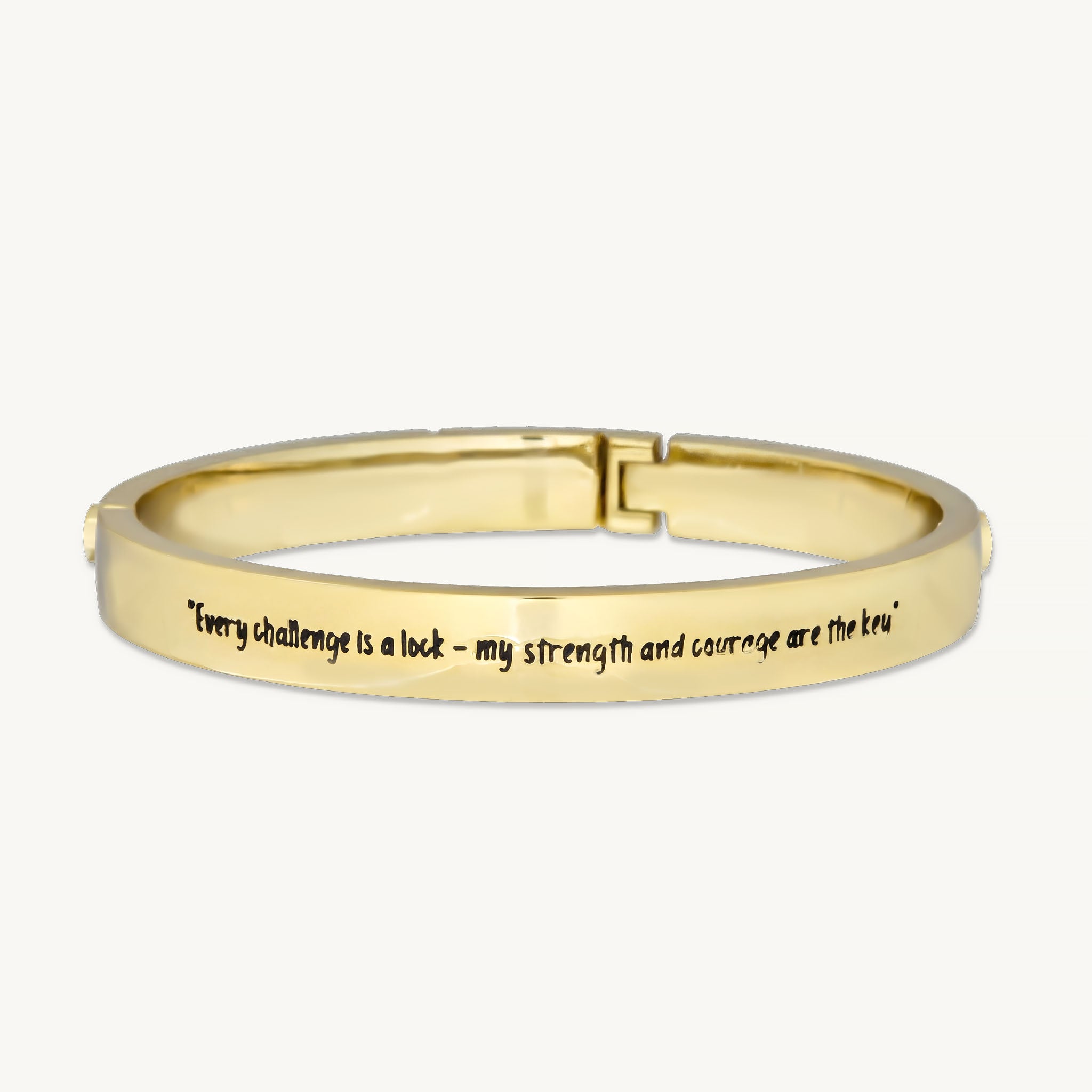 The Heart Keeper Bracelet <br>14k Gold Plated<br>(Every challenge is a lock)