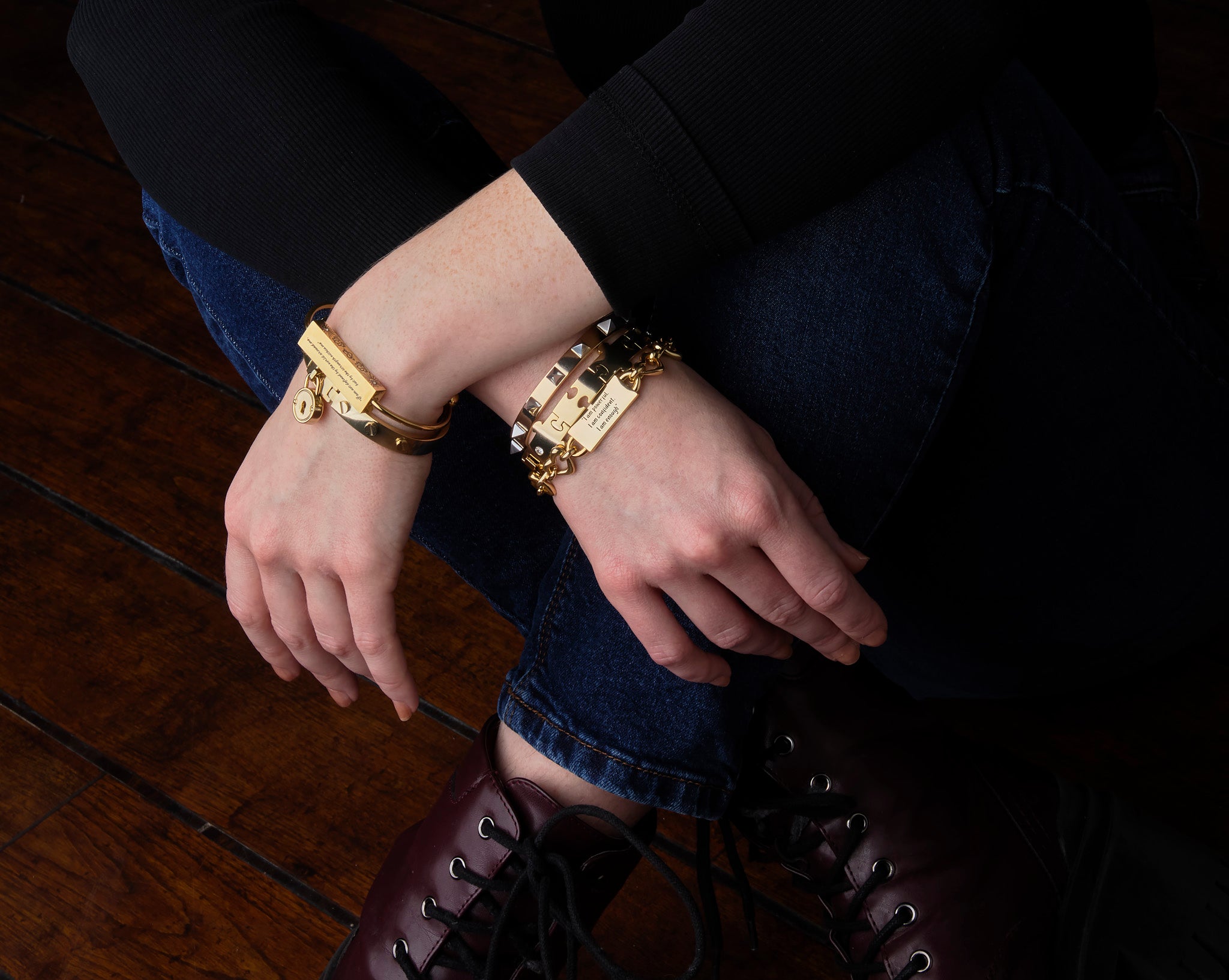 Infinite Heart Bracelet – Gold (Just Believe)