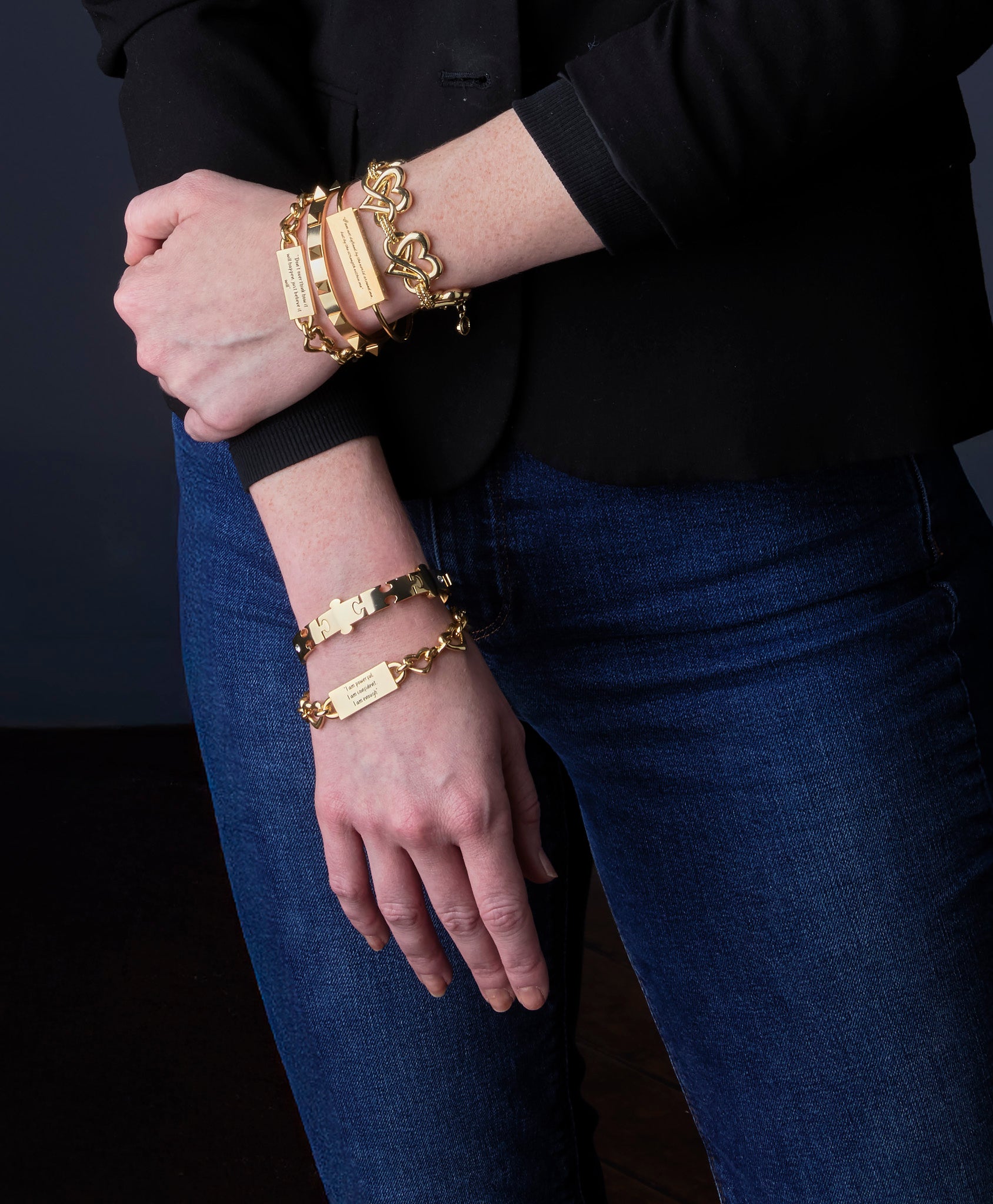 Infinite Heart Bracelet – Gold (I Am Enough)