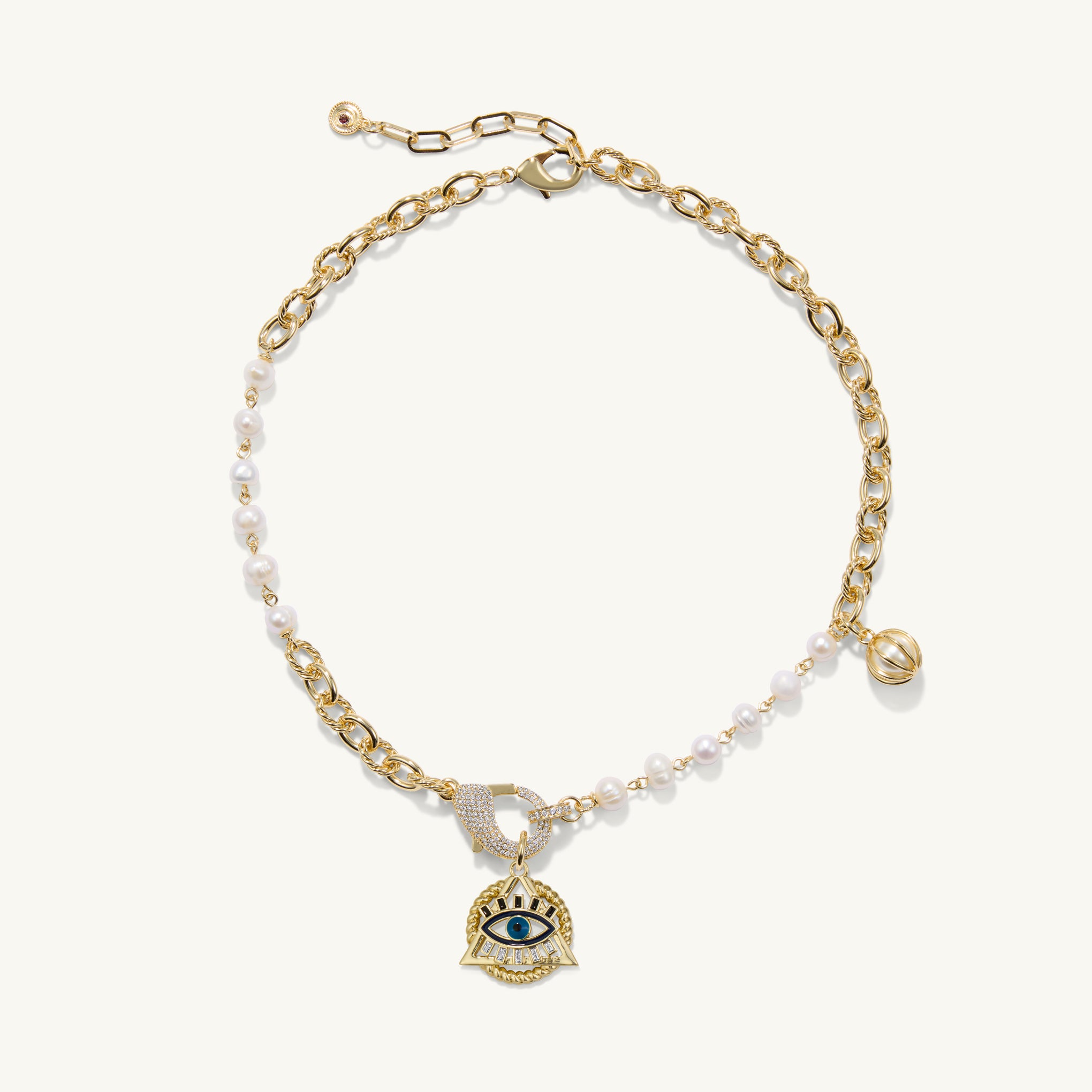Chloe Freshwater Pearl Charm Necklace