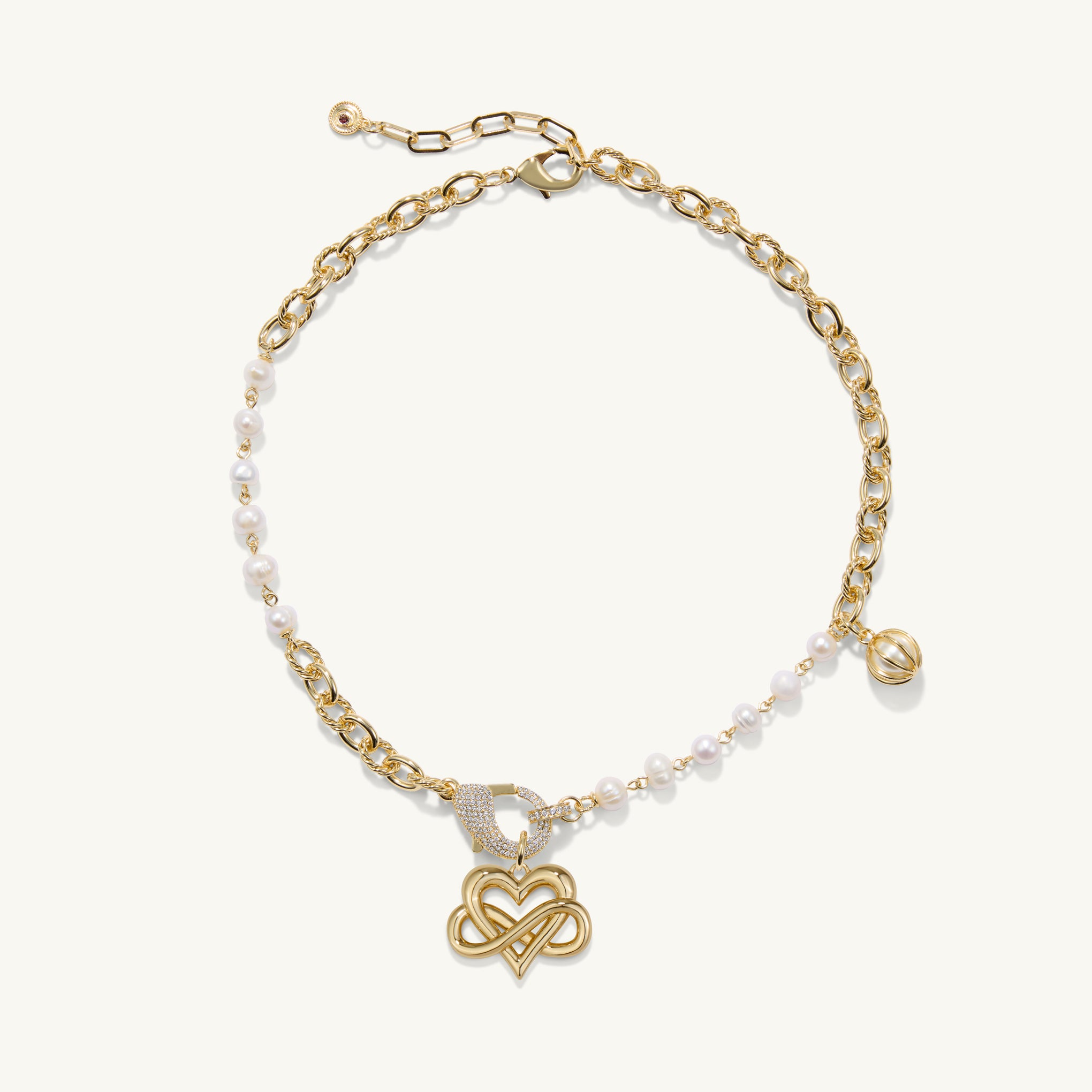 Chloe Freshwater Pearl Charm Necklace