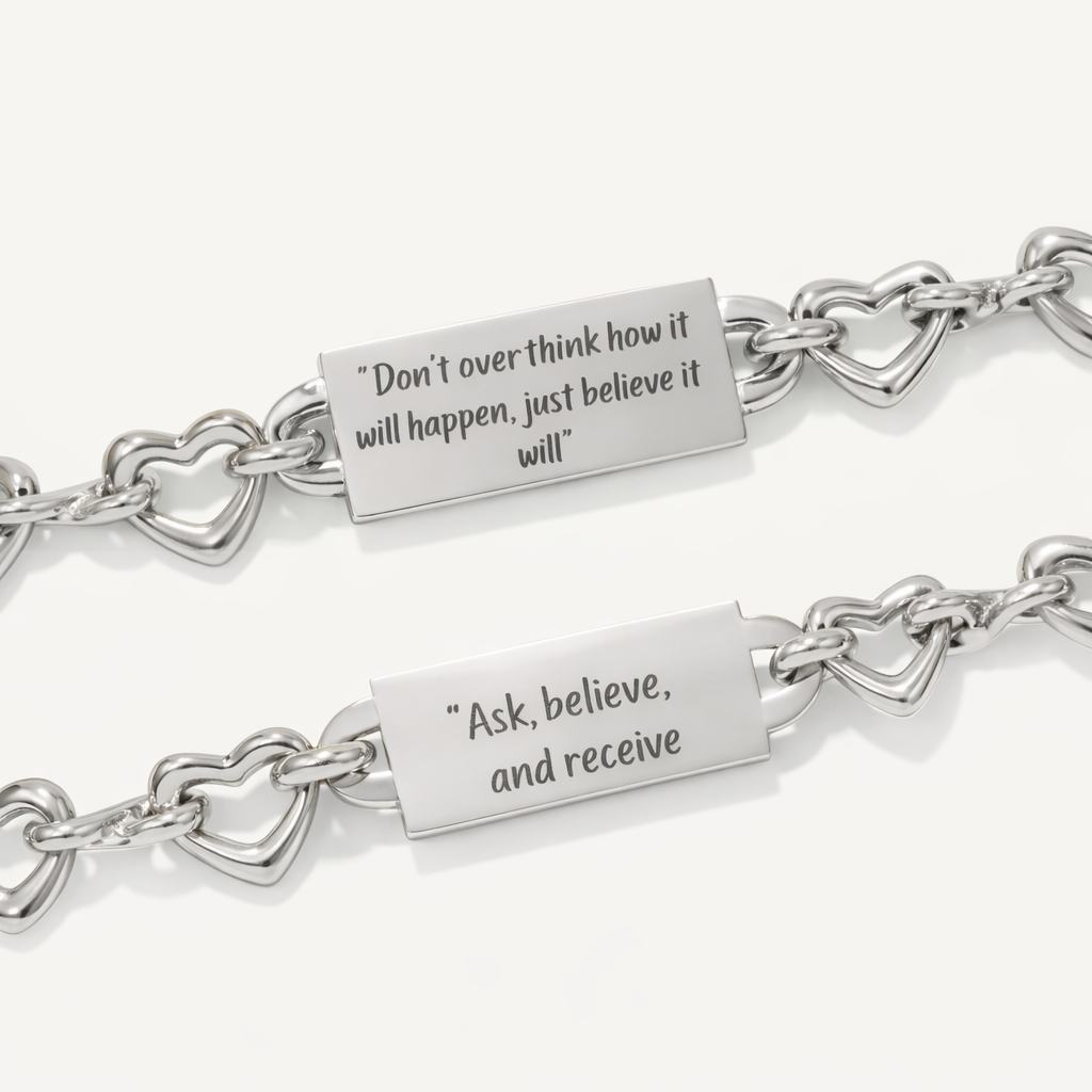 Infinite Heart Bracelet <br> <em>Believe & Receive</em>