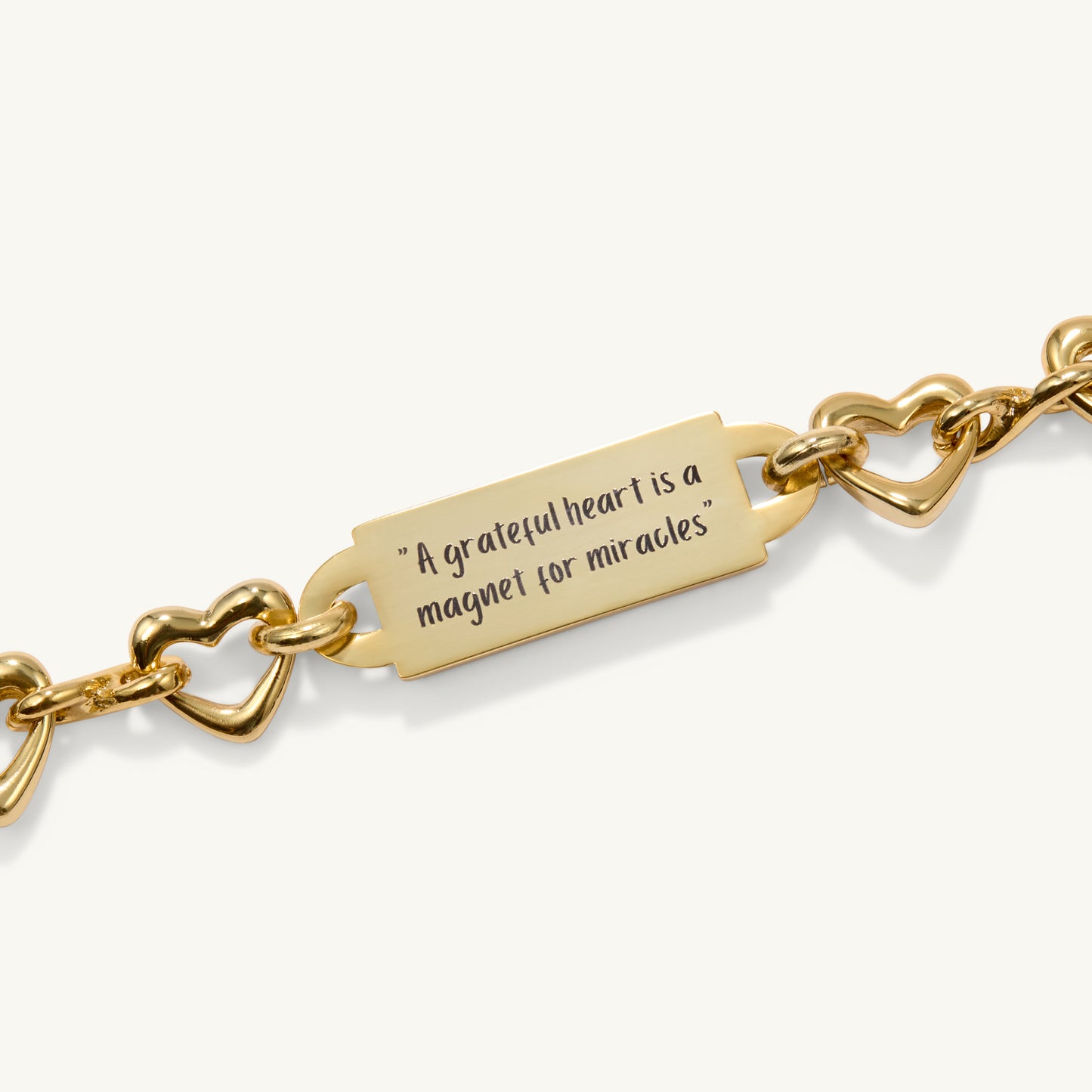 "I am powerful; I am confident; I am enough” The Infinite Heart Bracelet - Gold