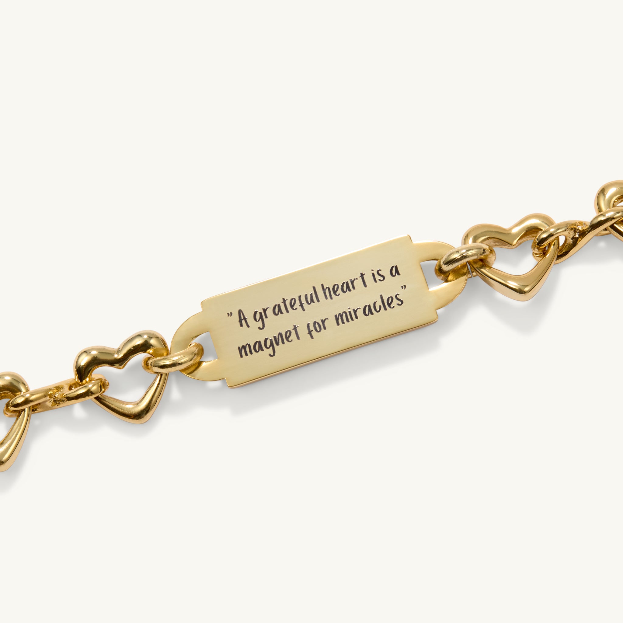 "I am powerful; I am confident; I am enough” The Infinite Heart Bracelet - Gold-Aura Devina