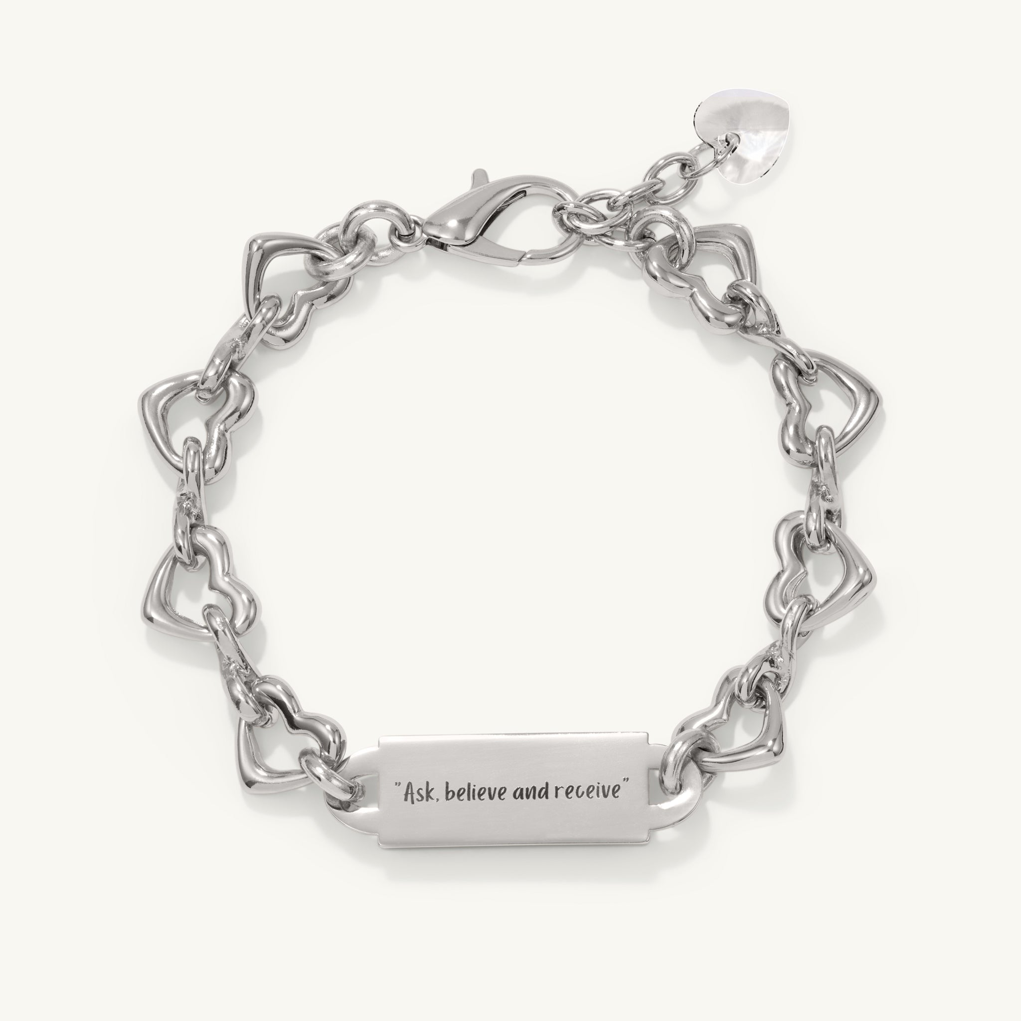 “Don’t overthink how it will happen. Just believe it will.” The Infinite Heart Bracelet - Silver-Aura Devina