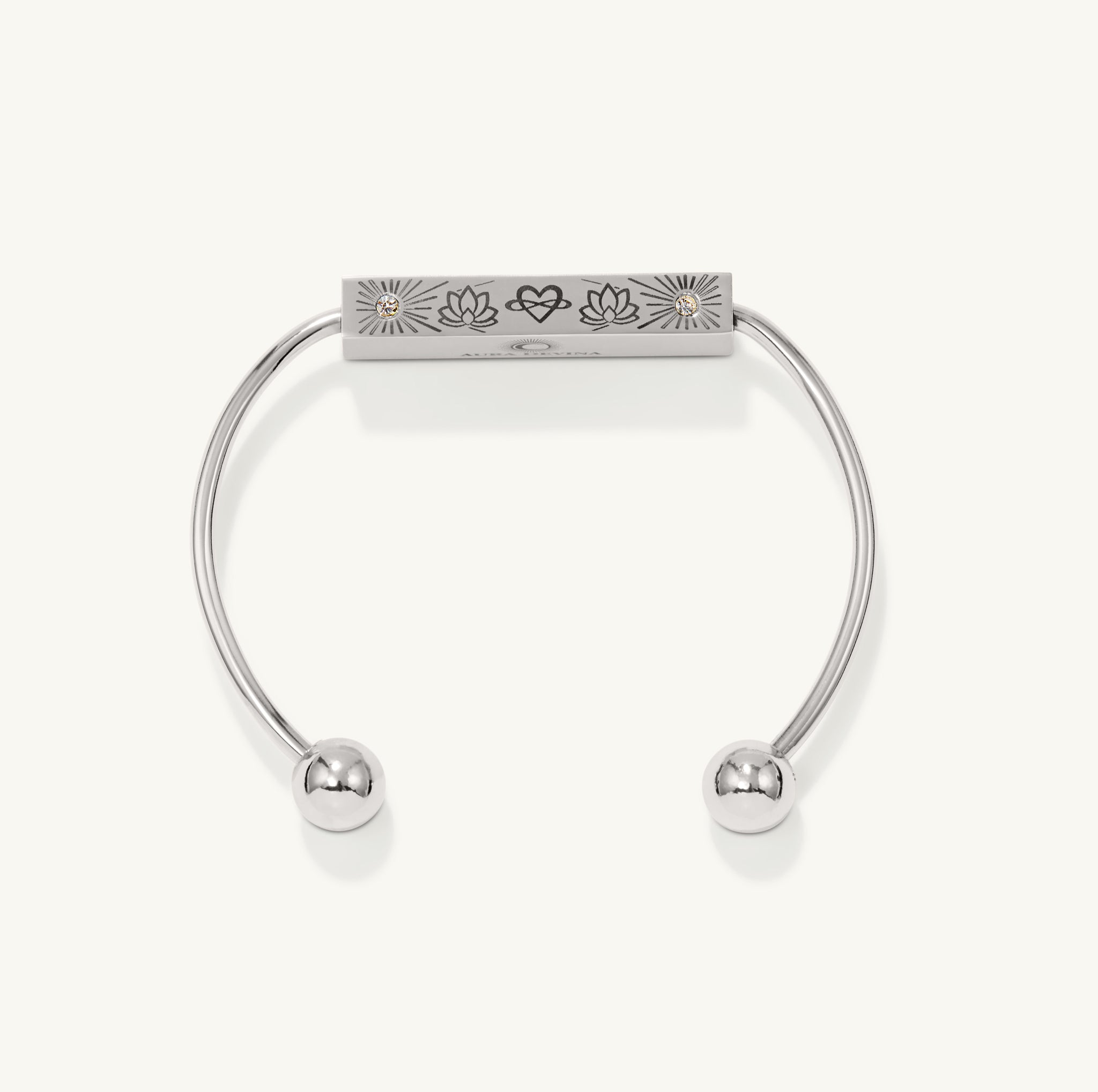 “A Grateful Heart is a Magnet for Miracles” - The Harmony Bracelet - Silver-Aura Devina