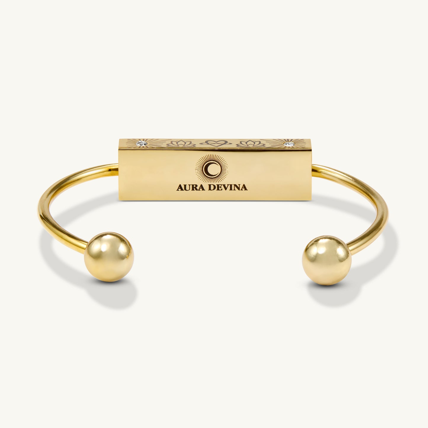 "A Grateful Heart is a Magnet For Miracles" -  The Harmony Bracelet - Gold