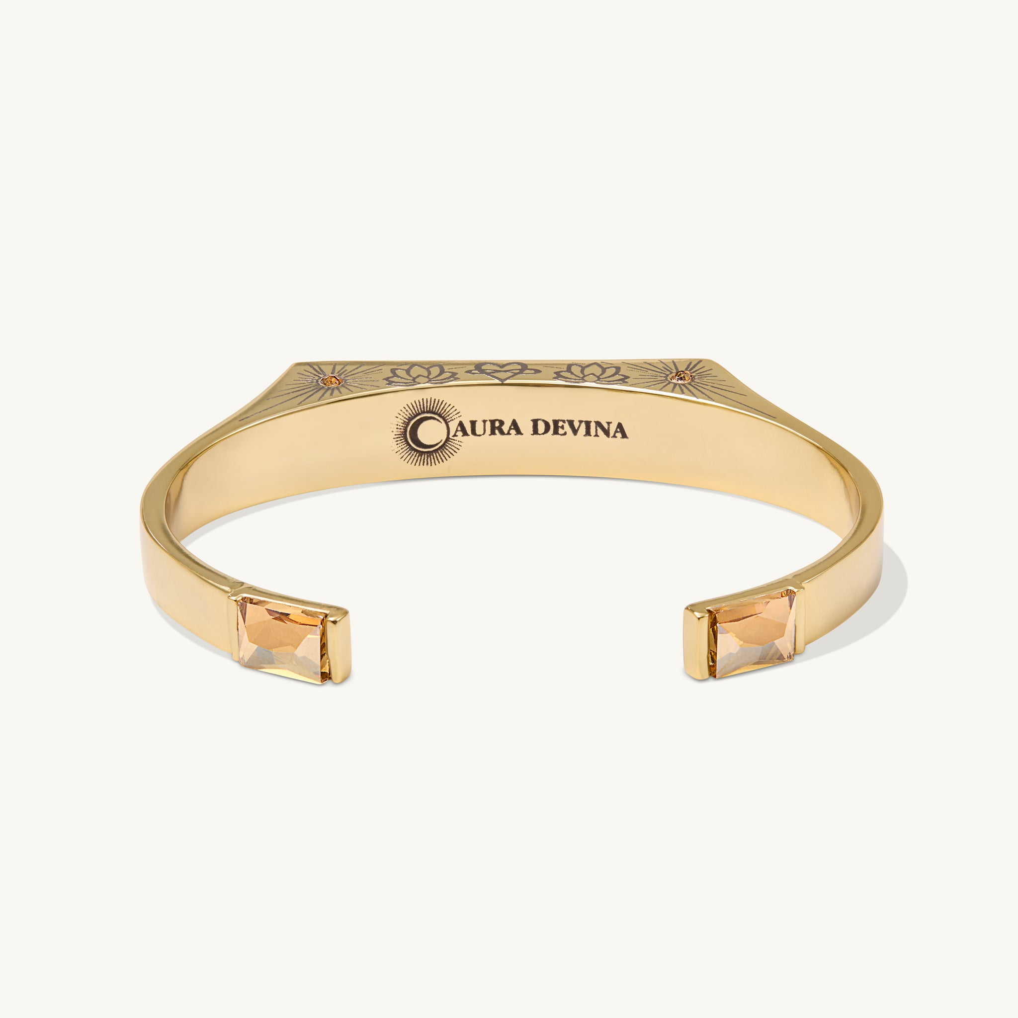 "You Define Your Own Life - Don't Let Others Write Your Script" - The Manifest Cuff Bracelet - Gold-Aura Devina