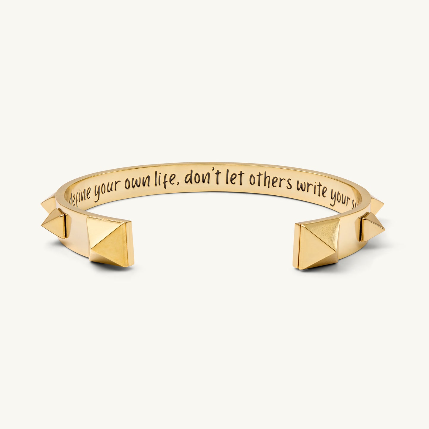 “You define your own life; don’t let others write your script.” The Aspiration Bracelet - Gold