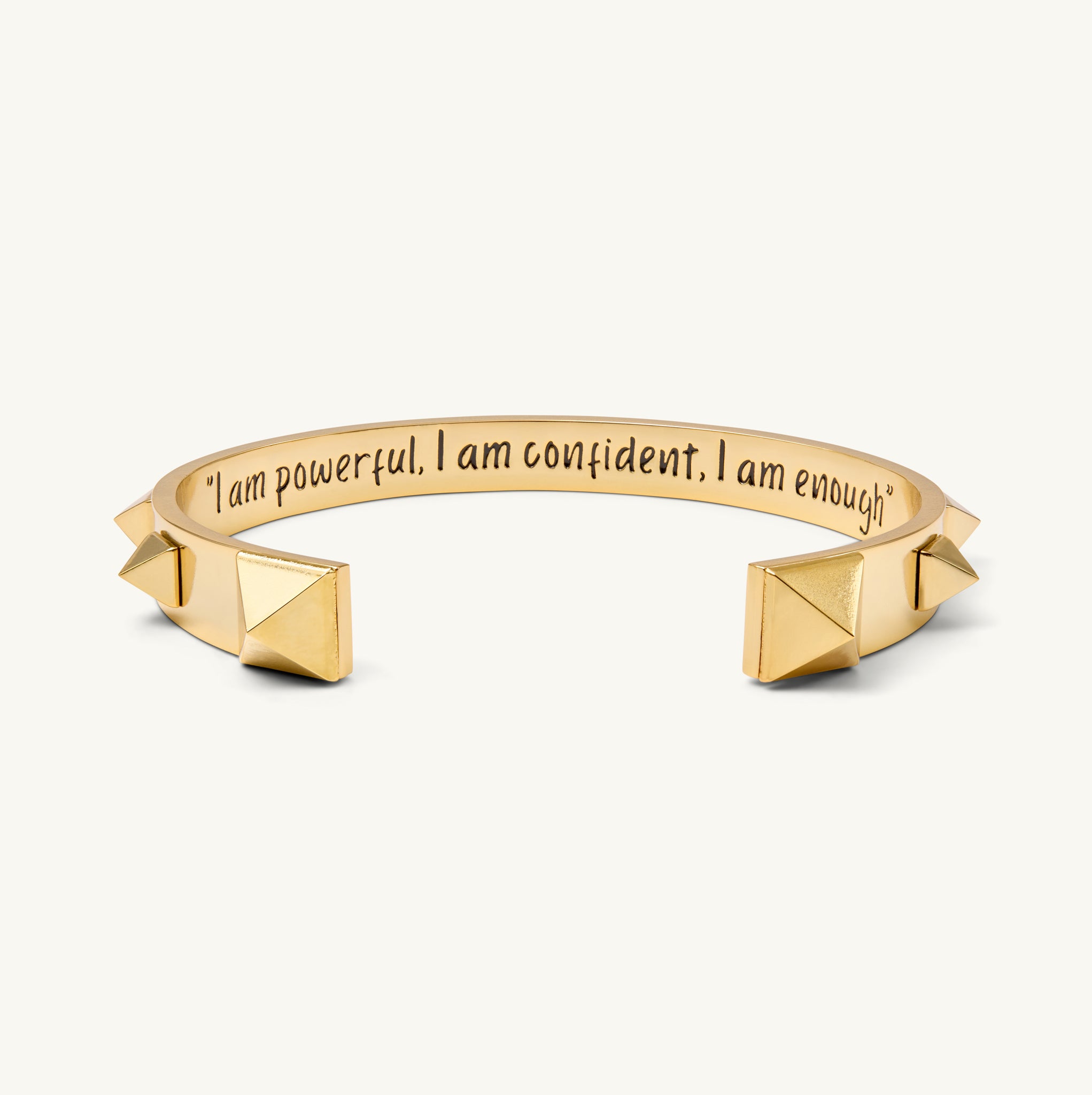 "I am powerful. I am confident. I am enough.” - The Aspiration Bracelet - Gold-Aura Devina