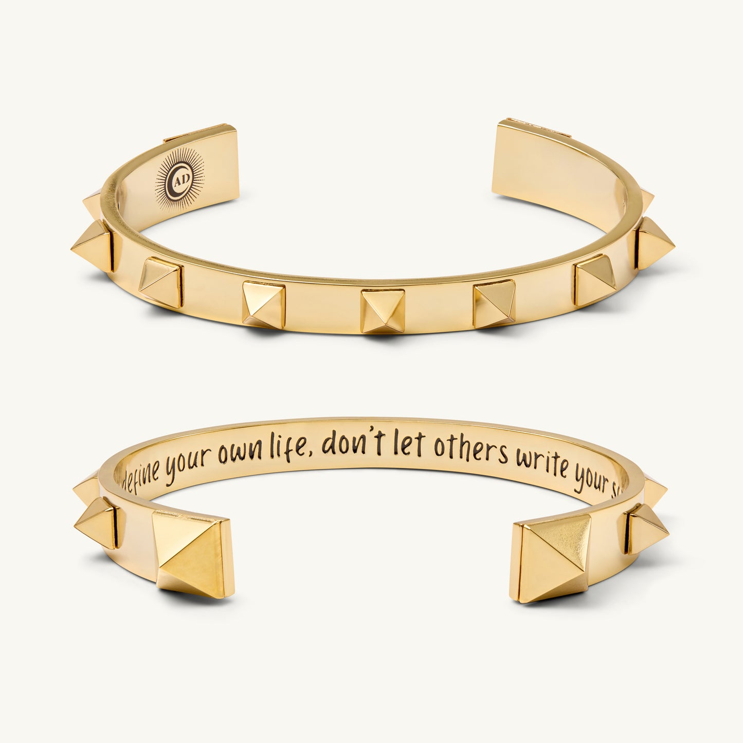 “You define your own life; don’t let others write your script.” The Aspiration Bracelet - Gold