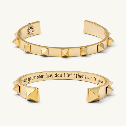 “You define your own life; don’t let others write your script.” The Aspiration Bracelet - Gold