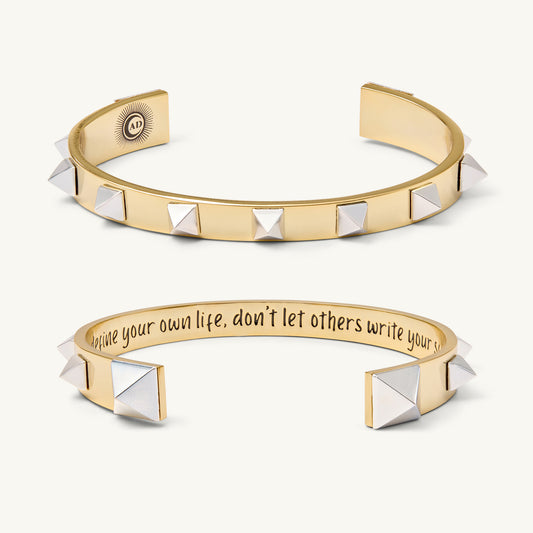 “You define your own life; don’t let others write your script.” - Gold/Silver Two Tone